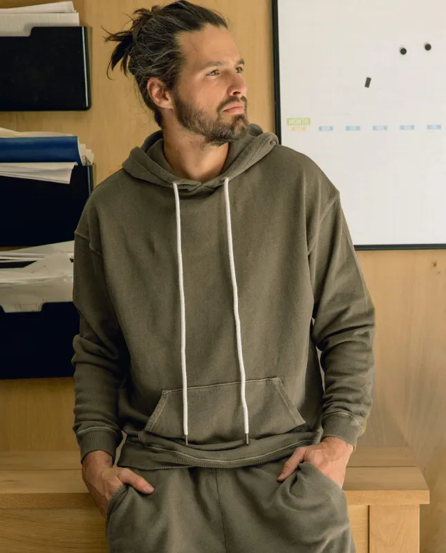 The Men's Gym Drawstring Hoodie. -- Dark Army sold by THE GREAT.