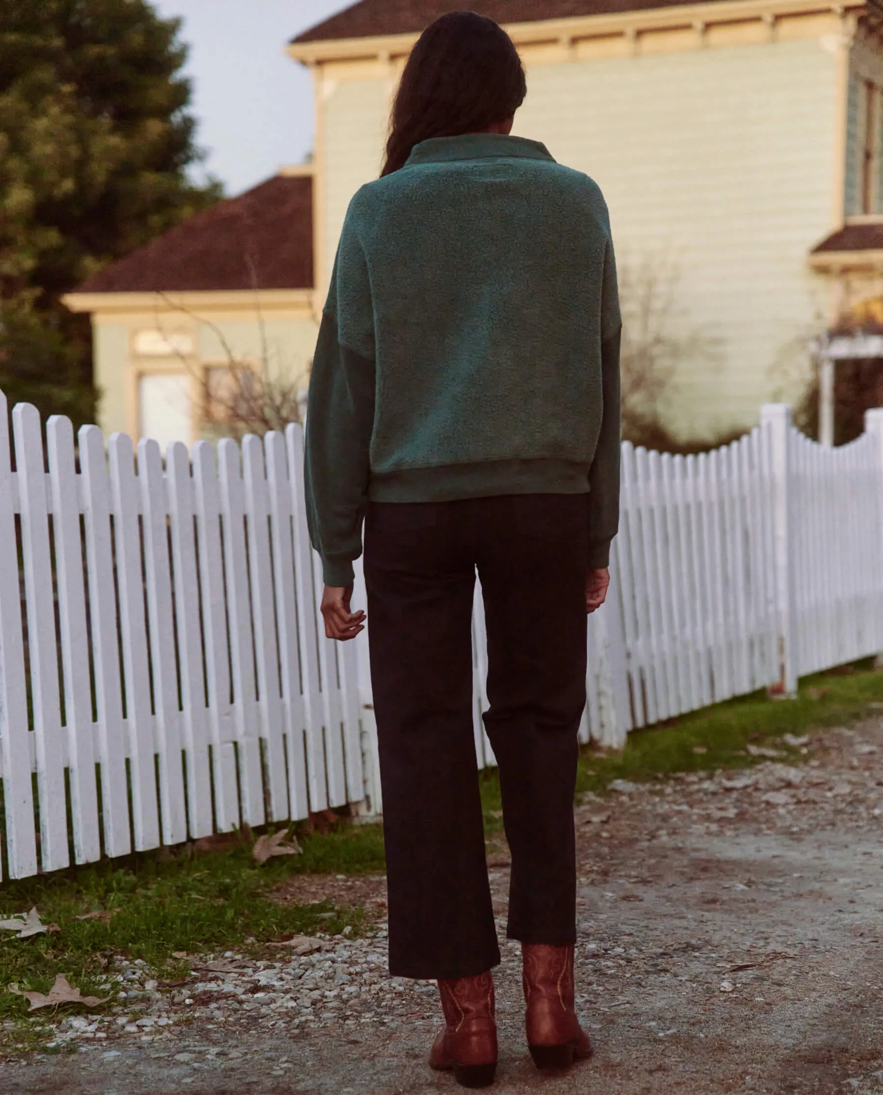 The Trail Sweatshirt. -- Green Grove sold by THE GREAT. product image thumbnail 5