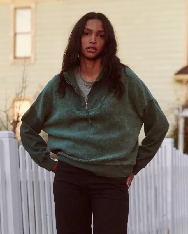 The Trail Sweatshirt. -- Green Grove sold by THE GREAT.