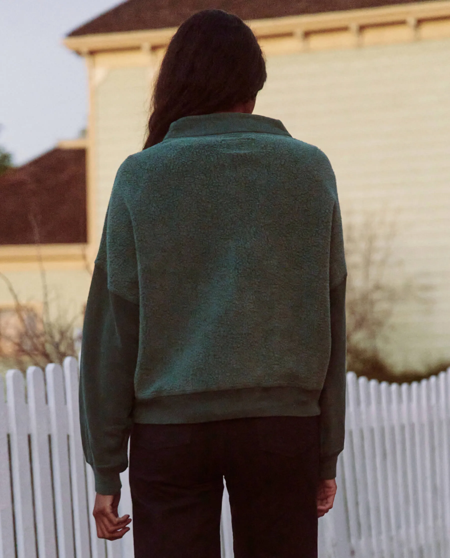 The Trail Sweatshirt. -- Green Grove sold by THE GREAT. product image thumbnail 3