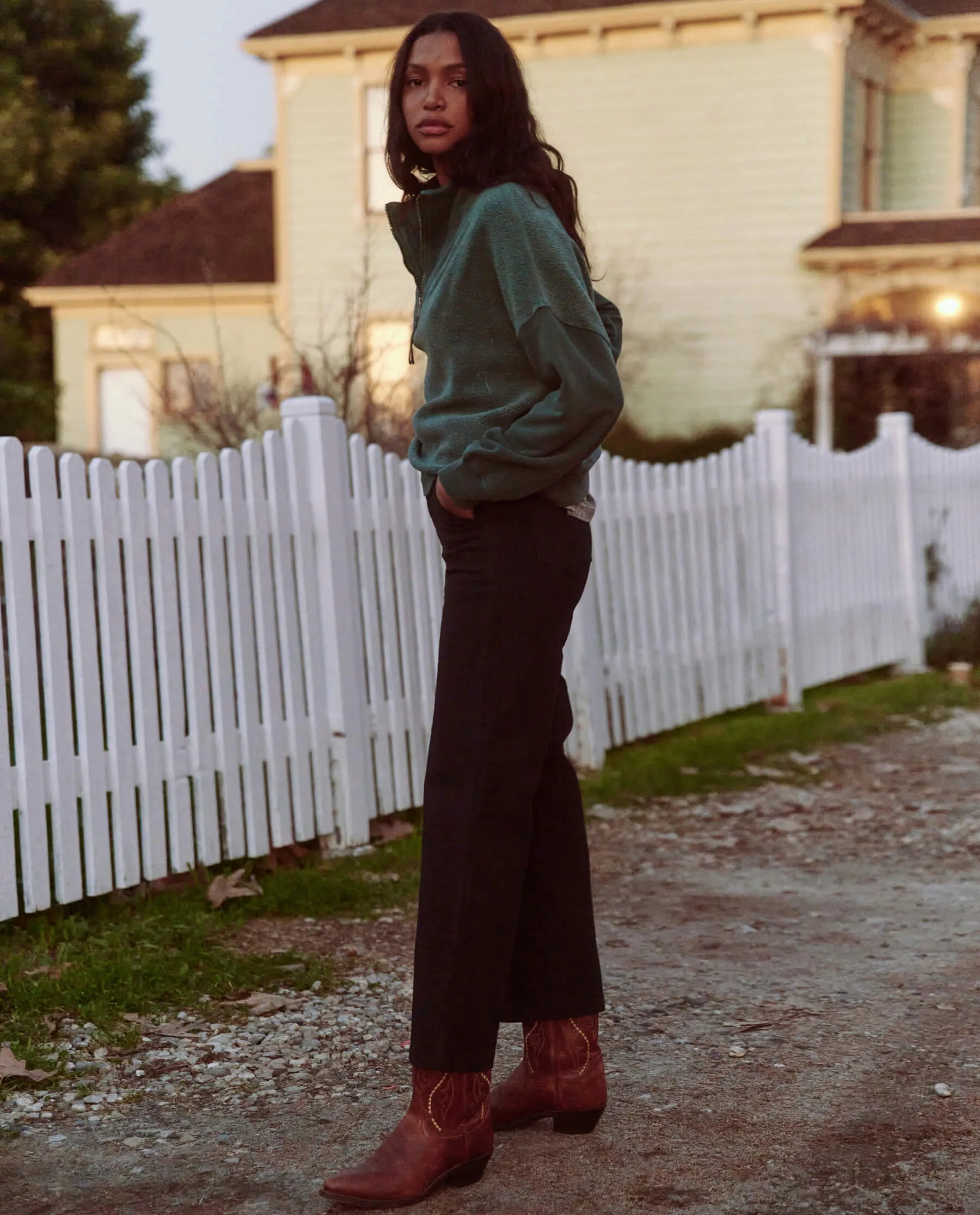 The Trail Sweatshirt. -- Green Grove sold by THE GREAT. product image thumbnail 2