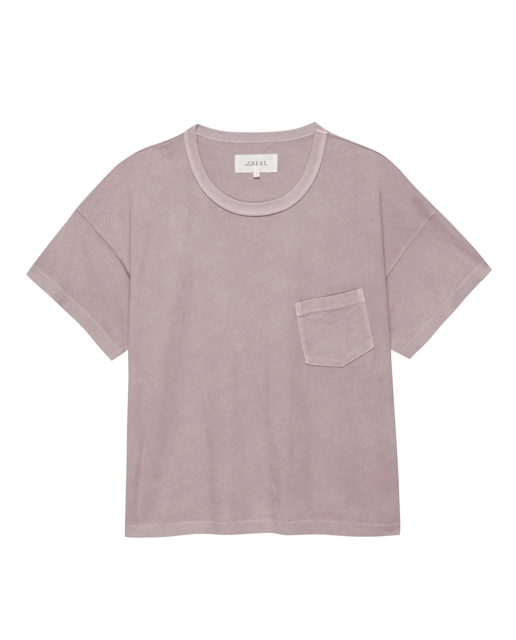 The Pocket Tee. -- Soft Lilac sold by THE GREAT. product image thumbnail 5