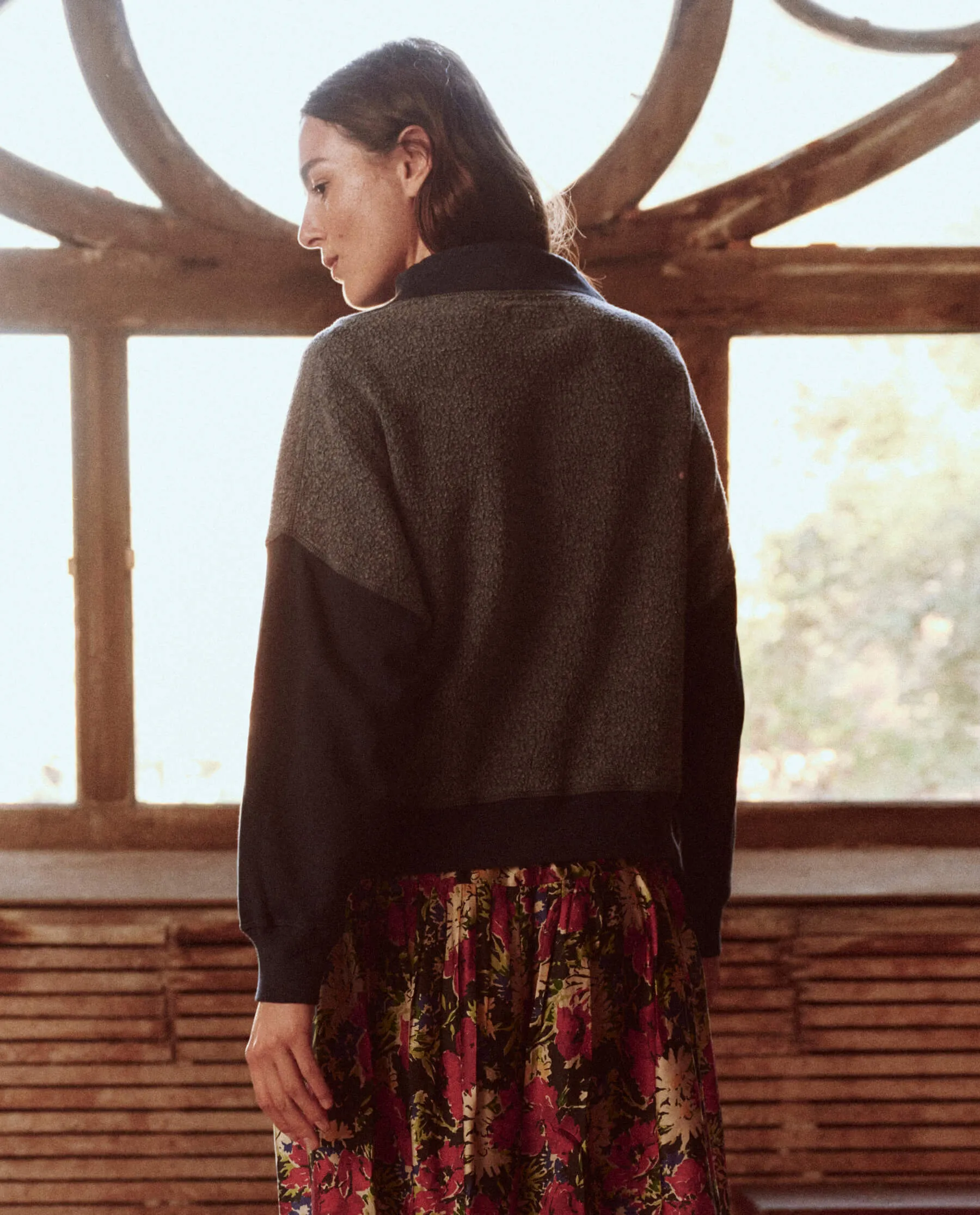 The Trail Sweatshirt. -- Navy sold by THE GREAT. product image thumbnail 4