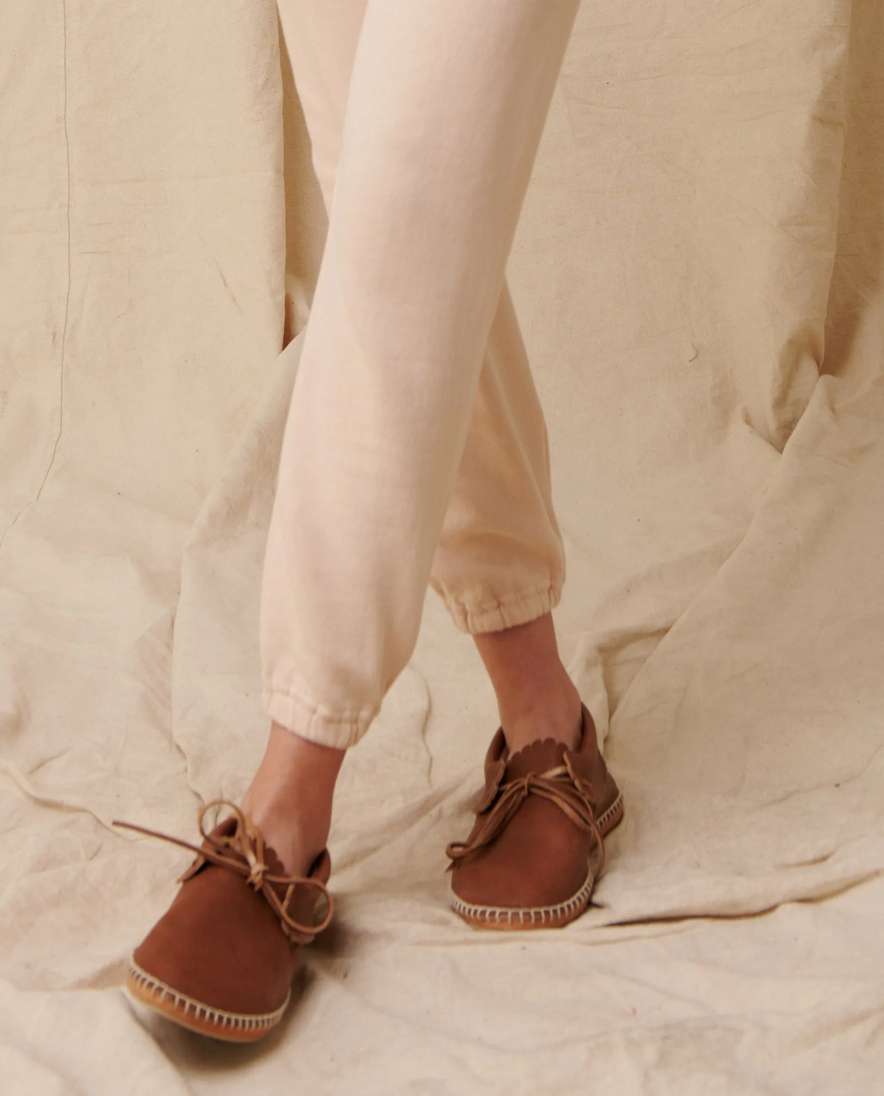 The Stadium Sweatpant. Solid -- Whisper Pink sold by THE GREAT. product image thumbnail 3