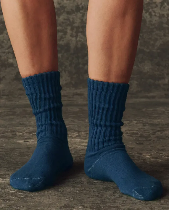 The Classic Crew Sock. -- Navy sold by THE GREAT.