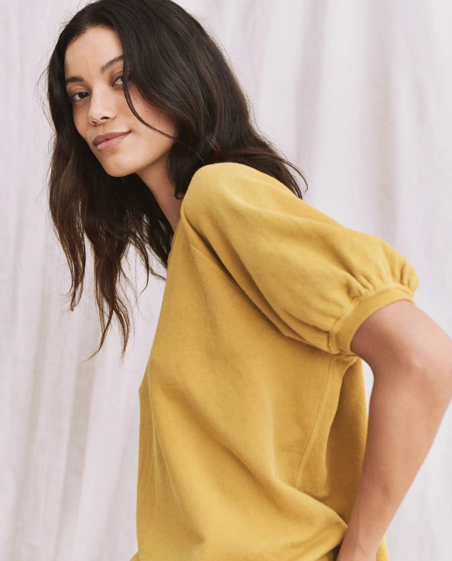 The Short Sleeve Puff Sweatshirt. -- Yuzu sold by THE GREAT. product image thumbnail 4