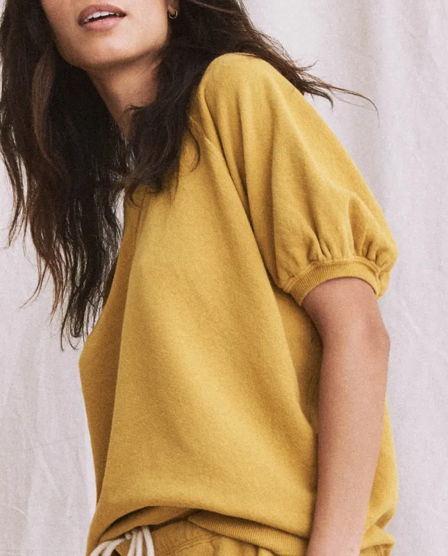 The Short Sleeve Puff Sweatshirt. -- Yuzu sold by THE GREAT.