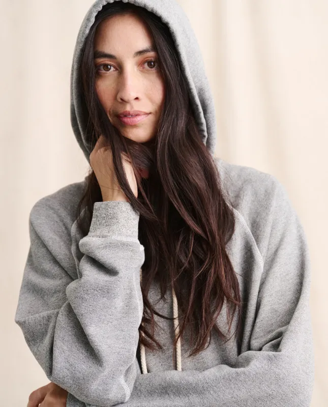 The Slouch Hoodie. Solid -- VARSITY GREY made by THE GREAT.