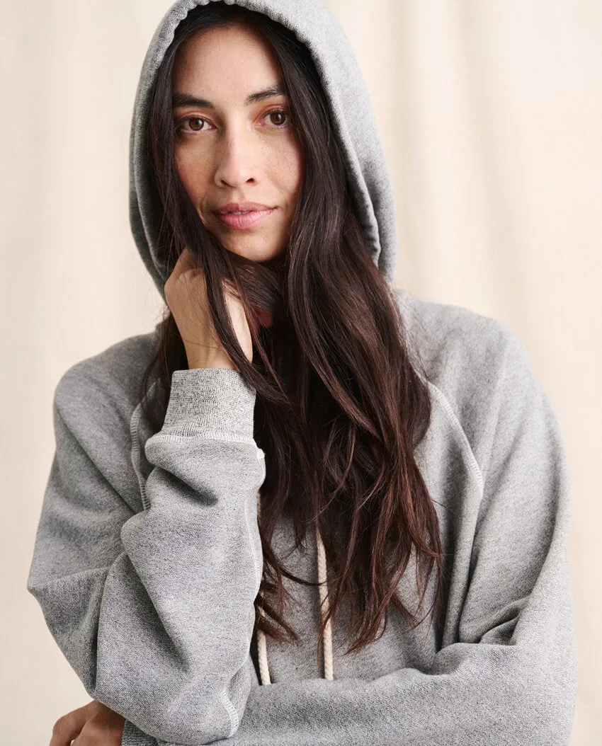 The Slouch Hoodie. Solid -- VARSITY GREY sold by THE GREAT.