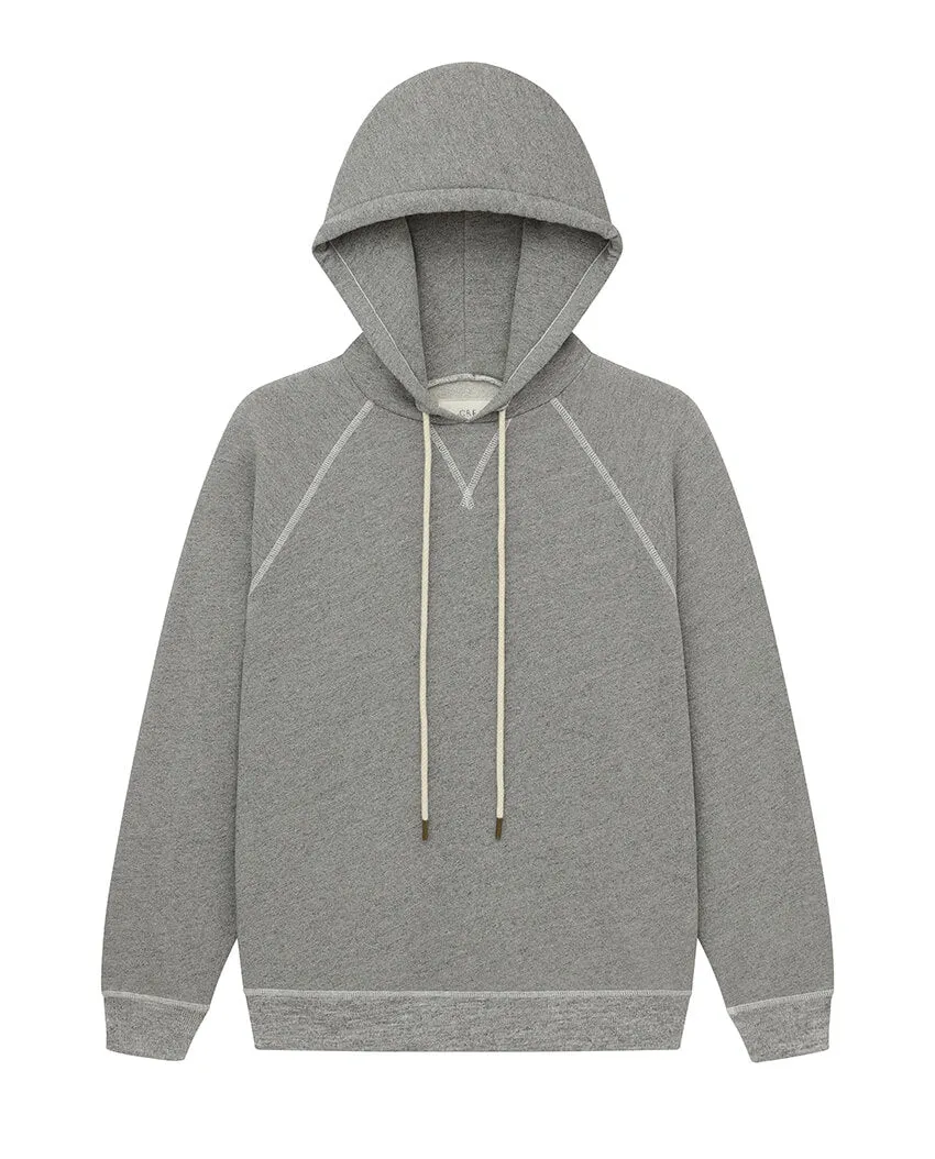 The Slouch Hoodie. Solid -- VARSITY GREY sold by THE GREAT. product image thumbnail 5