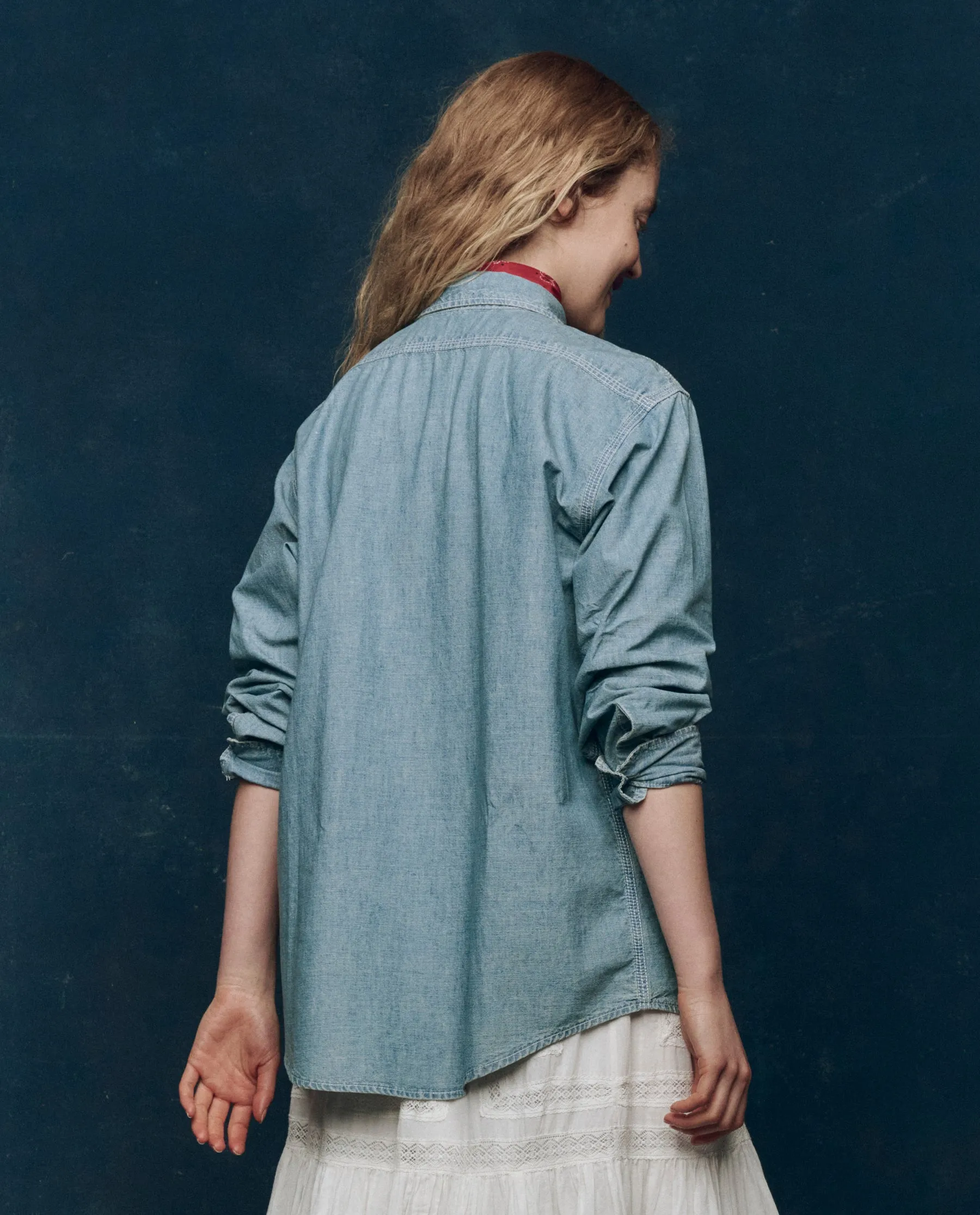 The Craftsman Shirt. -- Railway Wash sold by THE GREAT. product image thumbnail 3