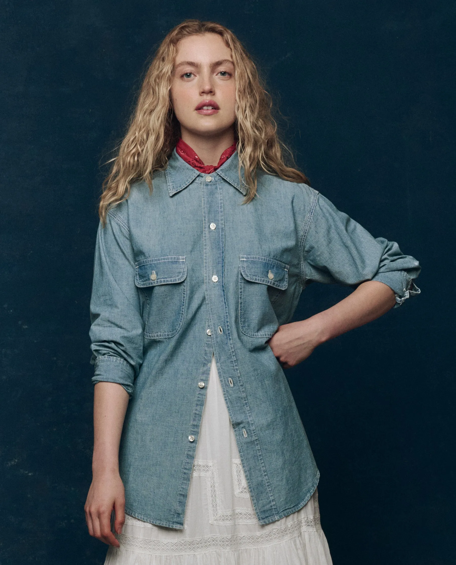 The Craftsman Shirt. -- Railway Wash sold by THE GREAT. product image thumbnail 2