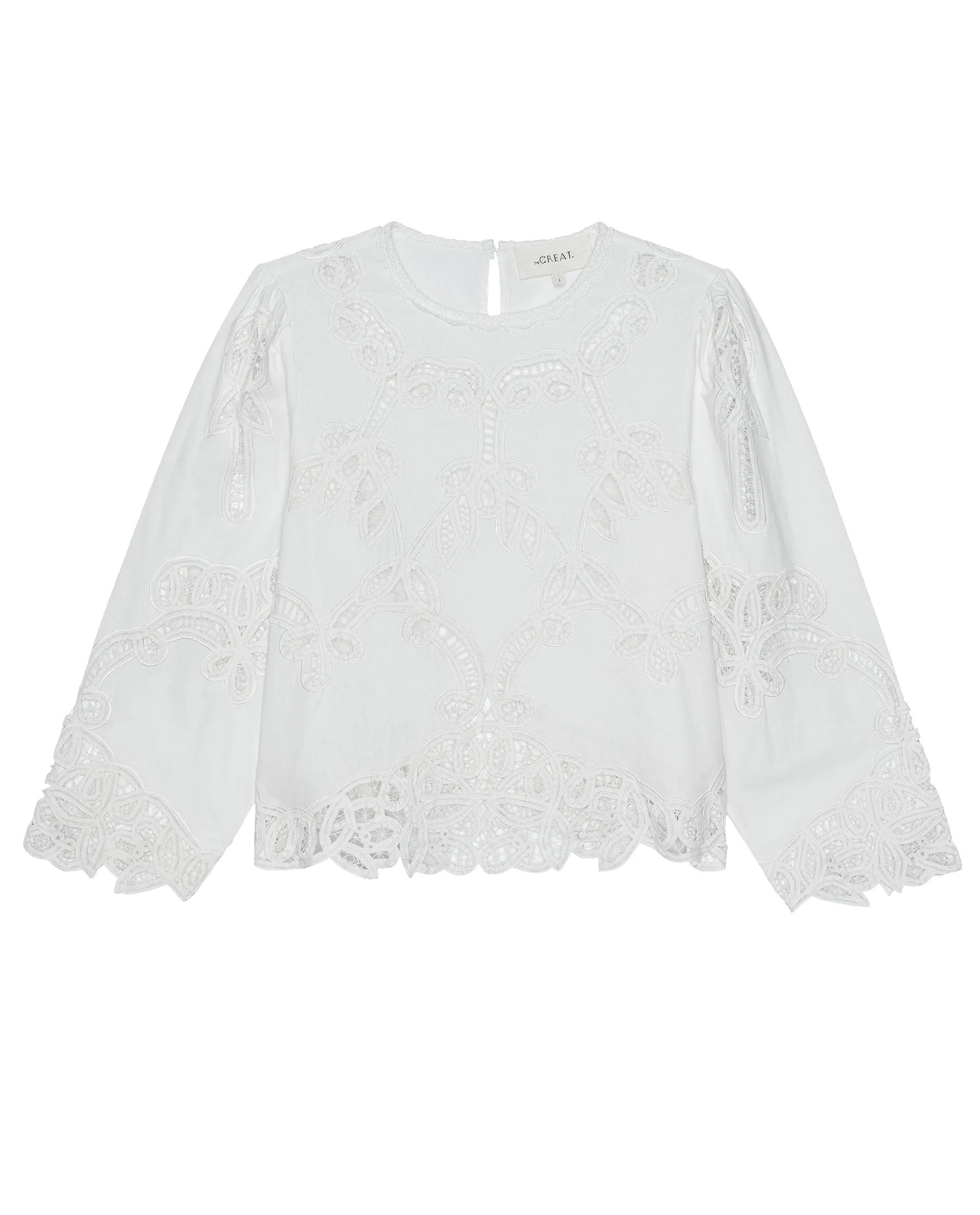 The Picnic Top. -- Cream sold by THE GREAT. product image thumbnail 4