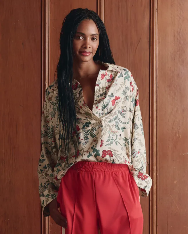 The Meadow Henley Top. -- Floating Butterfly sold by THE GREAT.