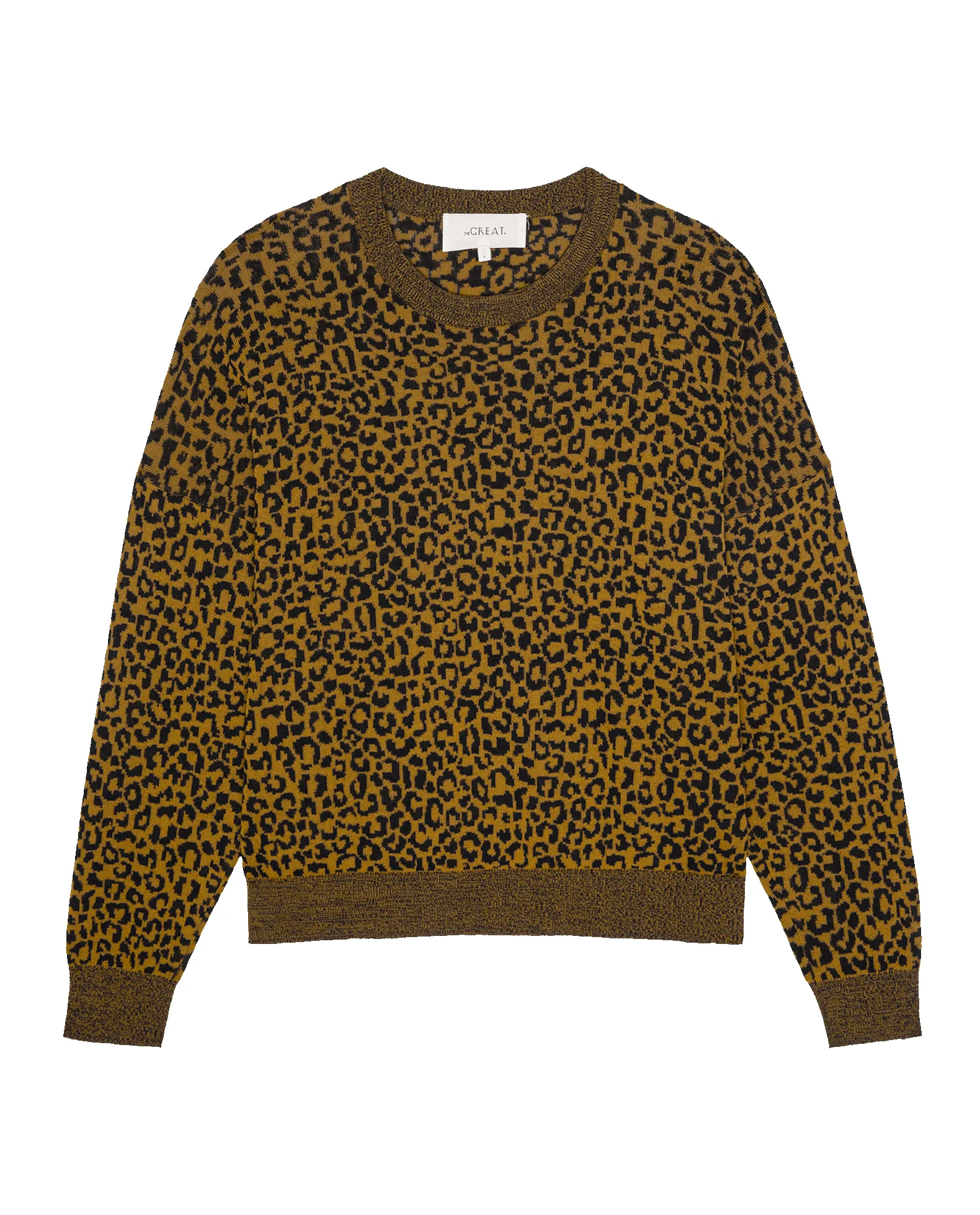 The Oversized Pullover. -- Leopard sold by THE GREAT. product image thumbnail 5