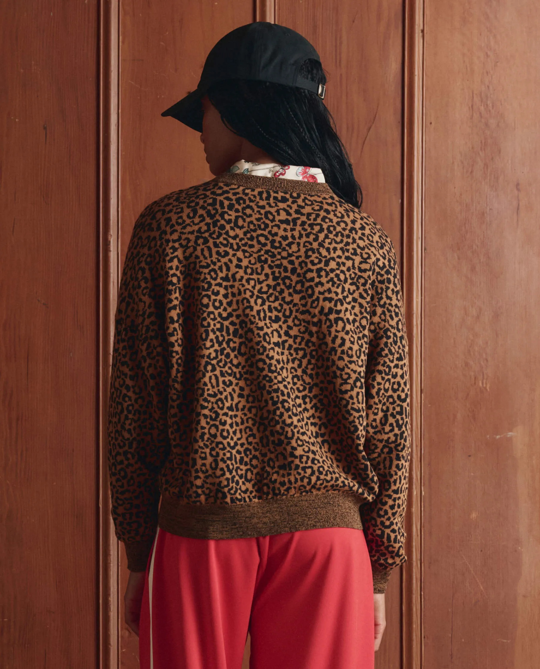 The Oversized Pullover. -- Leopard sold by THE GREAT. product image thumbnail 3