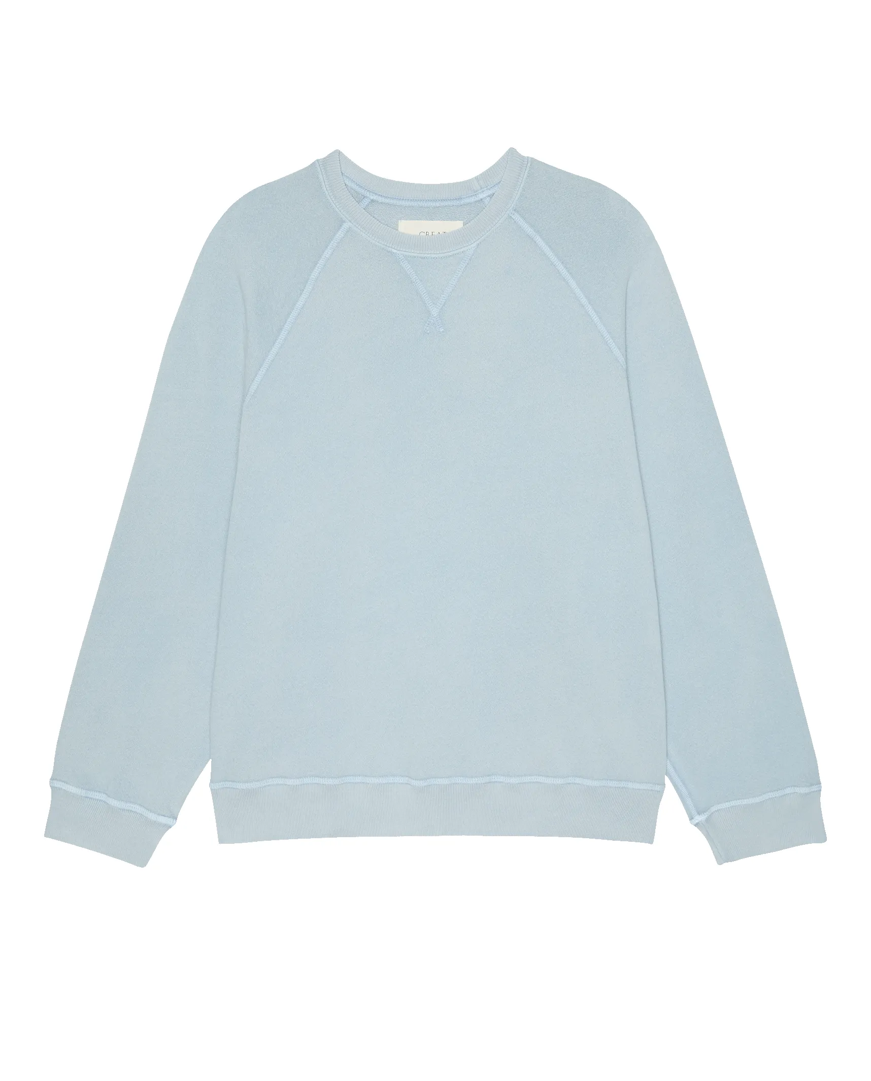 The Slouch Sweatshirt. Solid -- Whisper Blue sold by THE GREAT. product image thumbnail 5