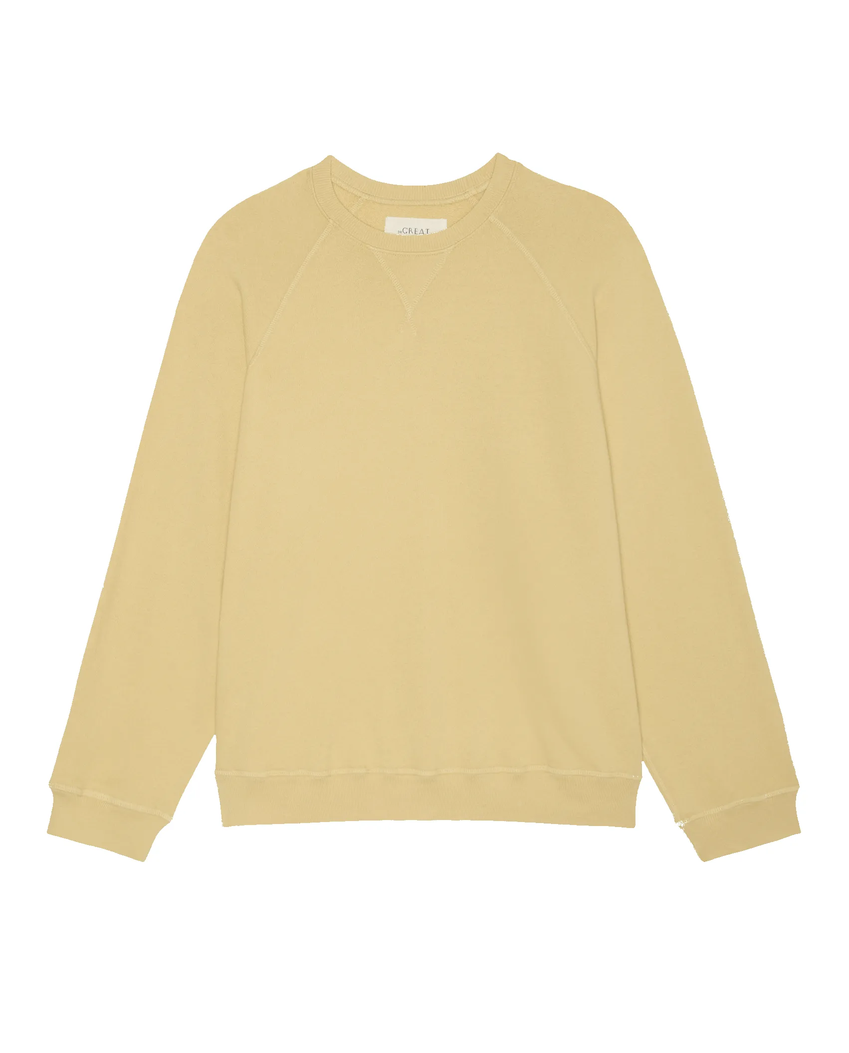 The Slouch Sweatshirt. Solid -- Butter Yellow sold by THE GREAT. product image thumbnail 5