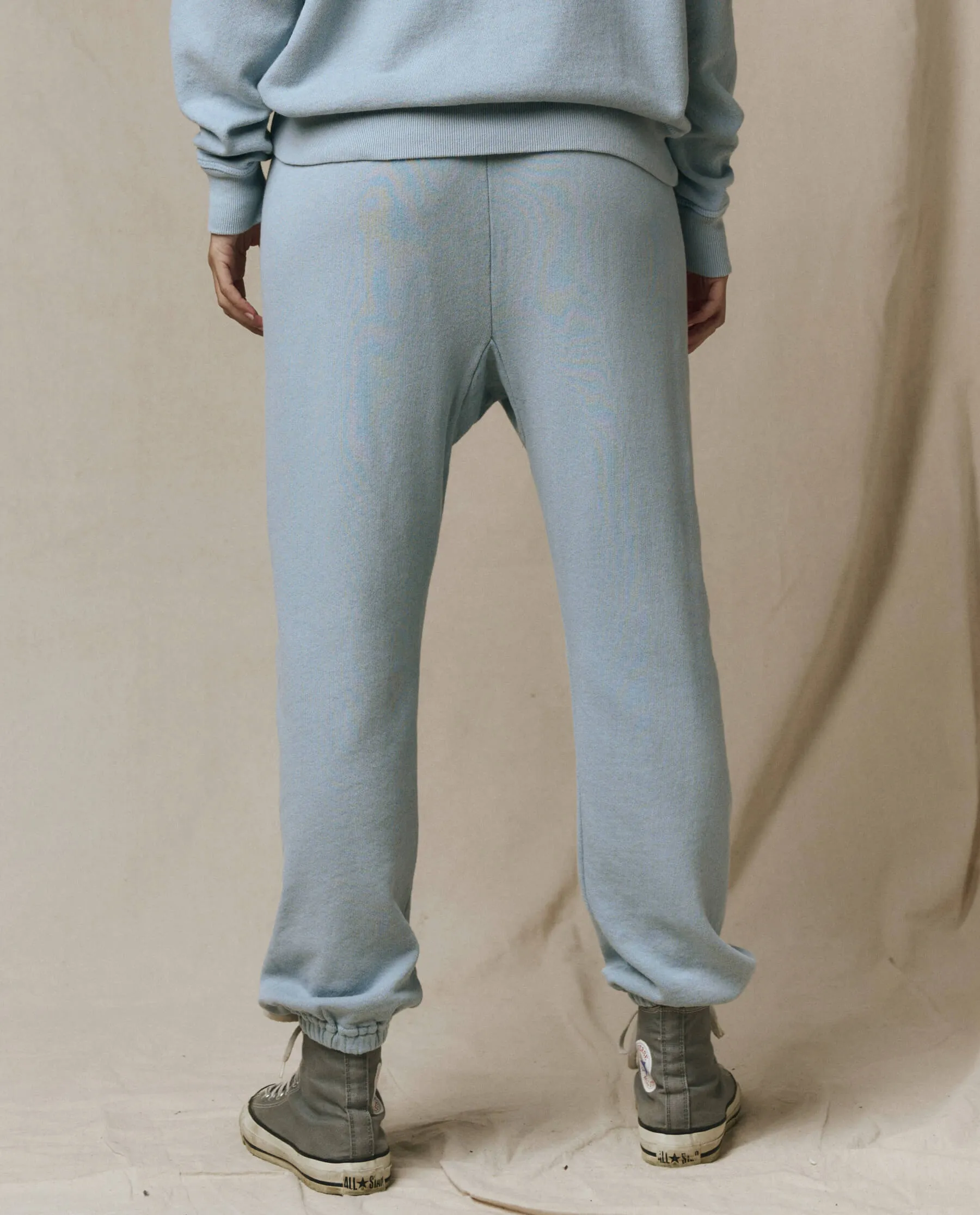 The Stadium Sweatpant. Solid -- Whisper Blue sold by THE GREAT. product image thumbnail 4