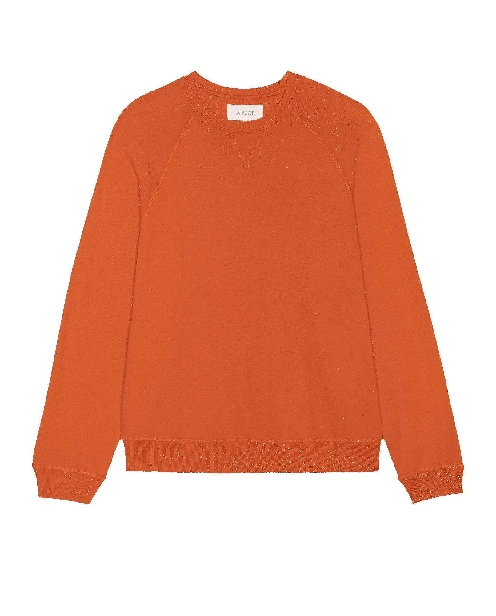 The Slouch Sweatshirt. Solid -- Persimmon sold by THE GREAT. product image thumbnail 5