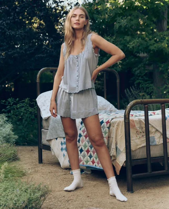 The Eyelet Tap Short. -- Rainwater made by THE GREAT.