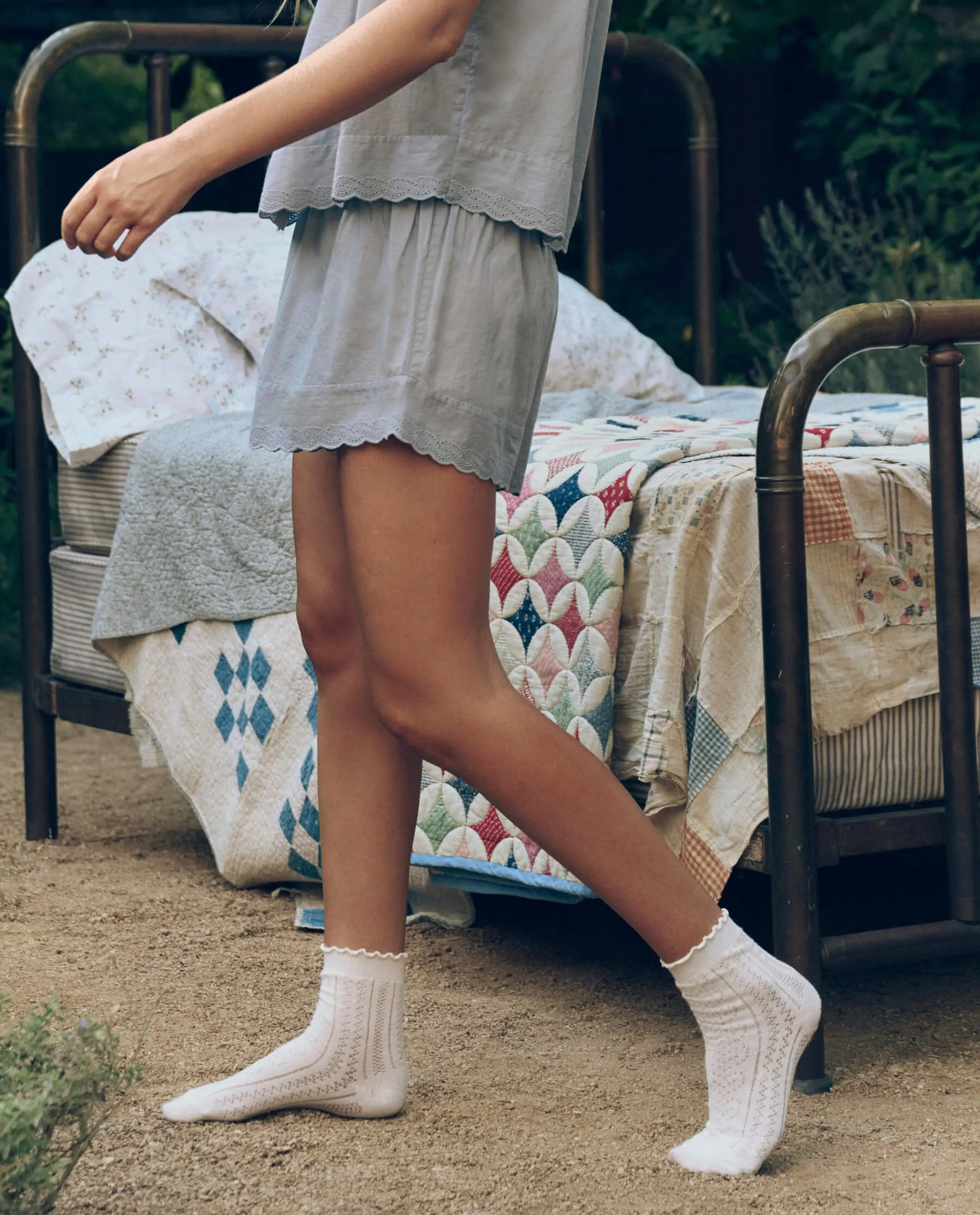 The Eyelet Tap Short. -- Rainwater sold by THE GREAT. product image thumbnail 4