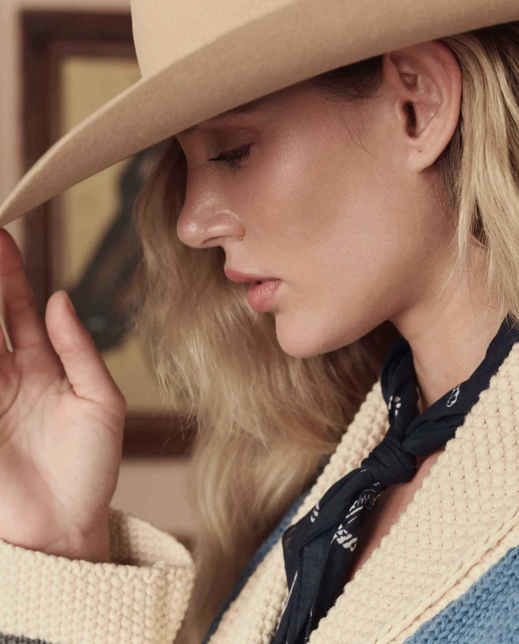 The Stetson Western Bandana. -- Navy sold by THE GREAT. product image thumbnail 2