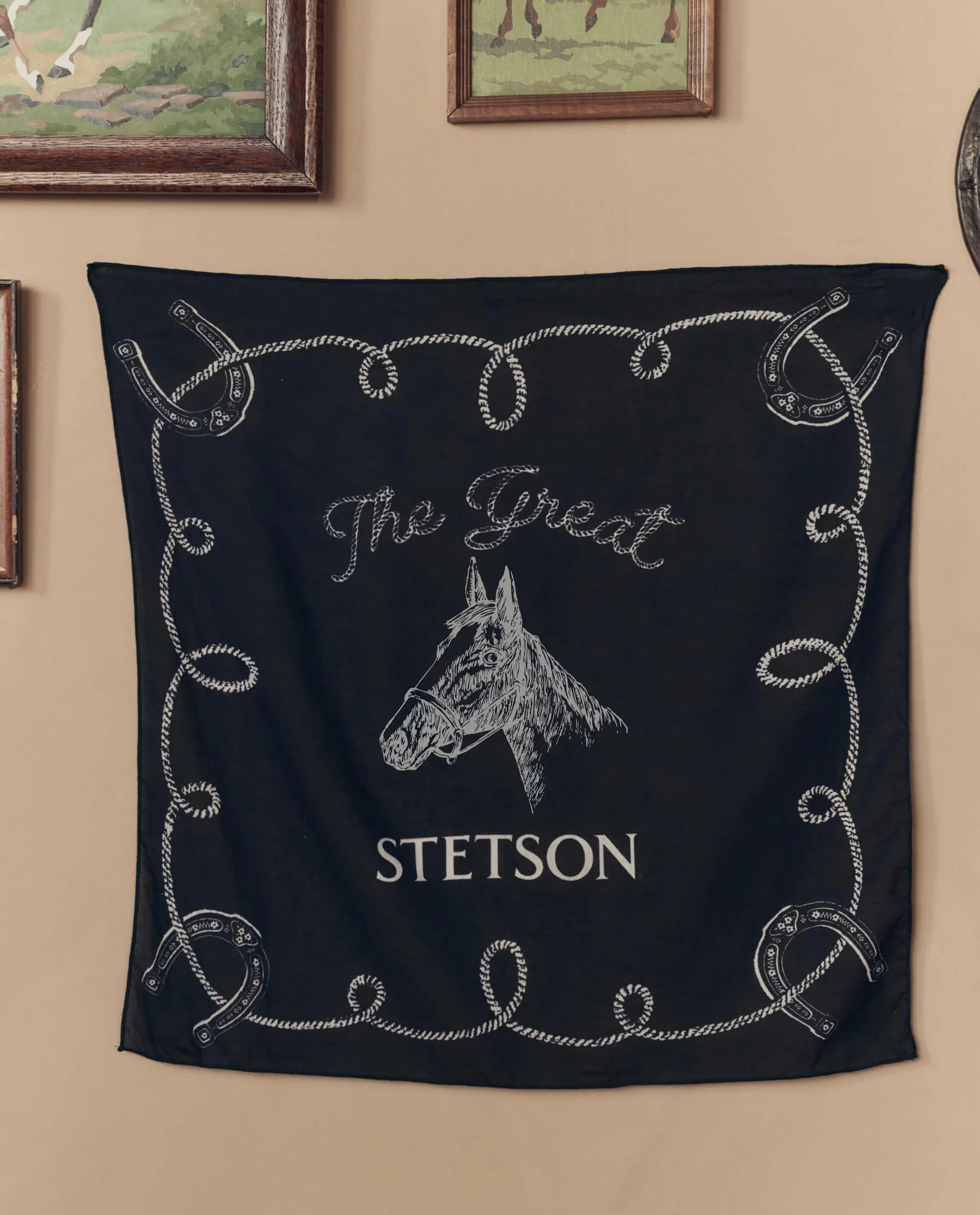 The Stetson Western Bandana. -- Navy sold by THE GREAT.