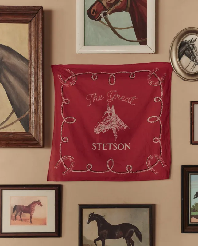 The Stetson Western Bandana. -- Red sold by THE GREAT.