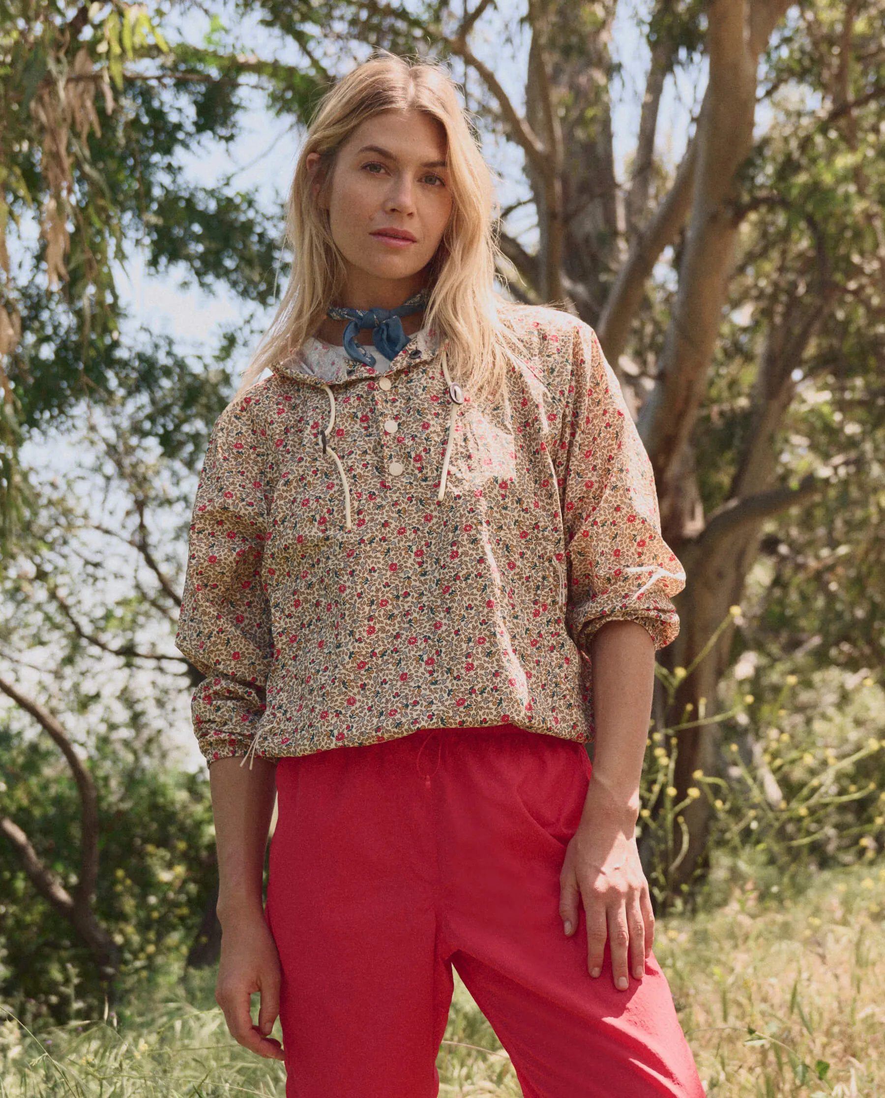 The Trailhead Pullover. -- Sprouting Floral sold by THE GREAT.