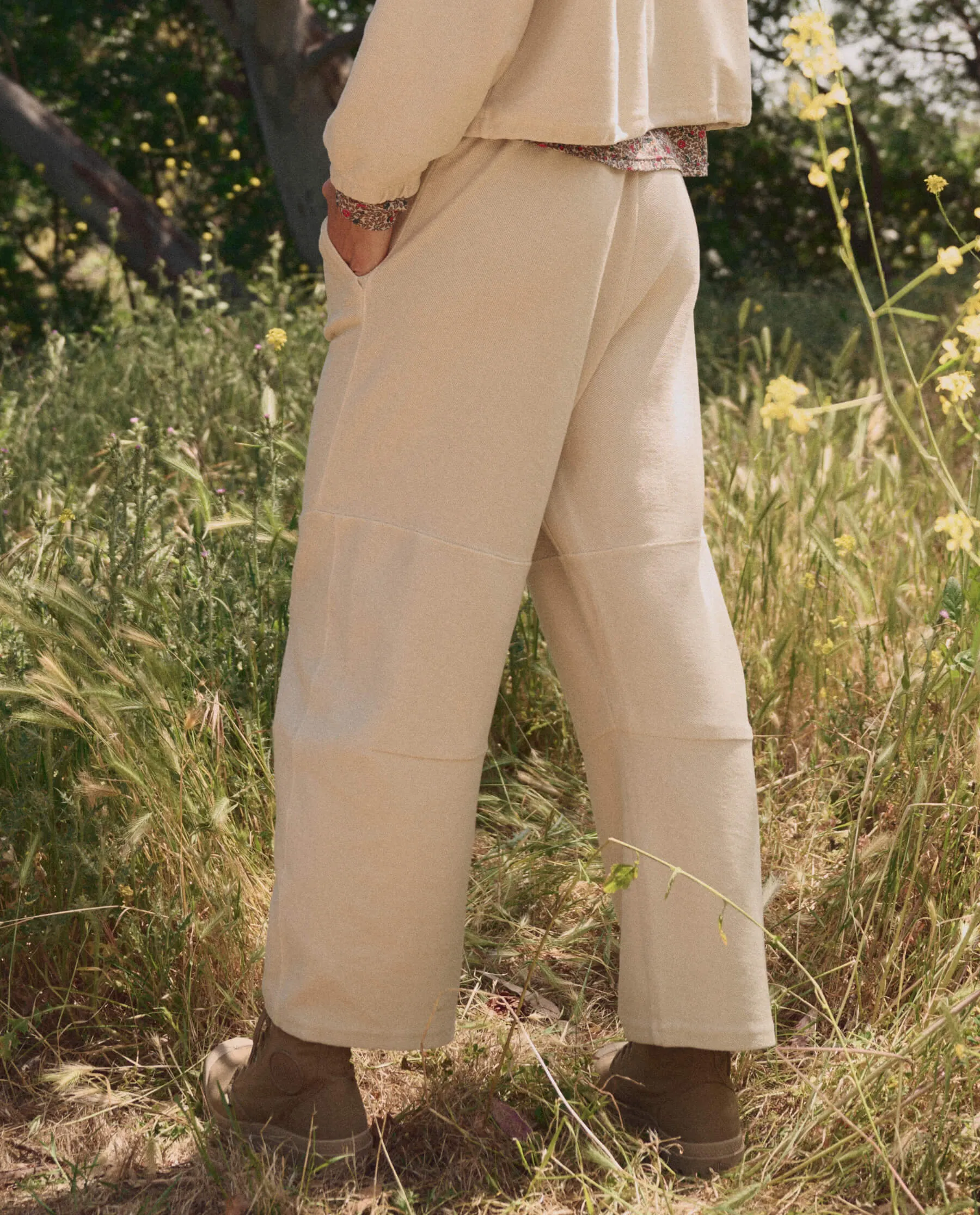 The Roam Sweatpant. -- Oatmilk sold by THE GREAT. product image thumbnail 5