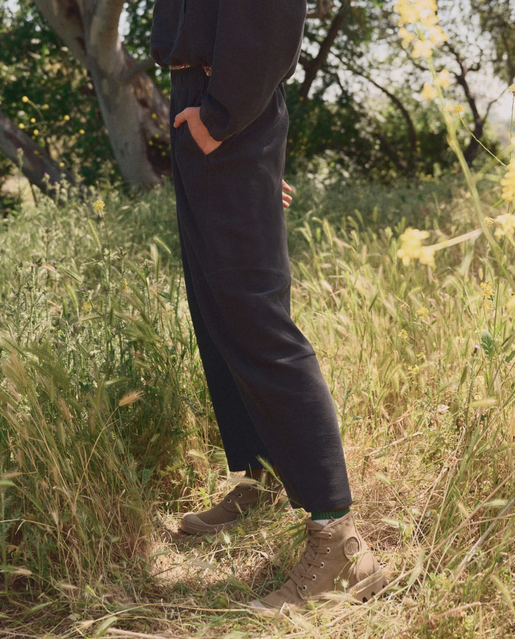The Roam Sweatpant. -- Washed Black sold by THE GREAT. product image thumbnail 4
