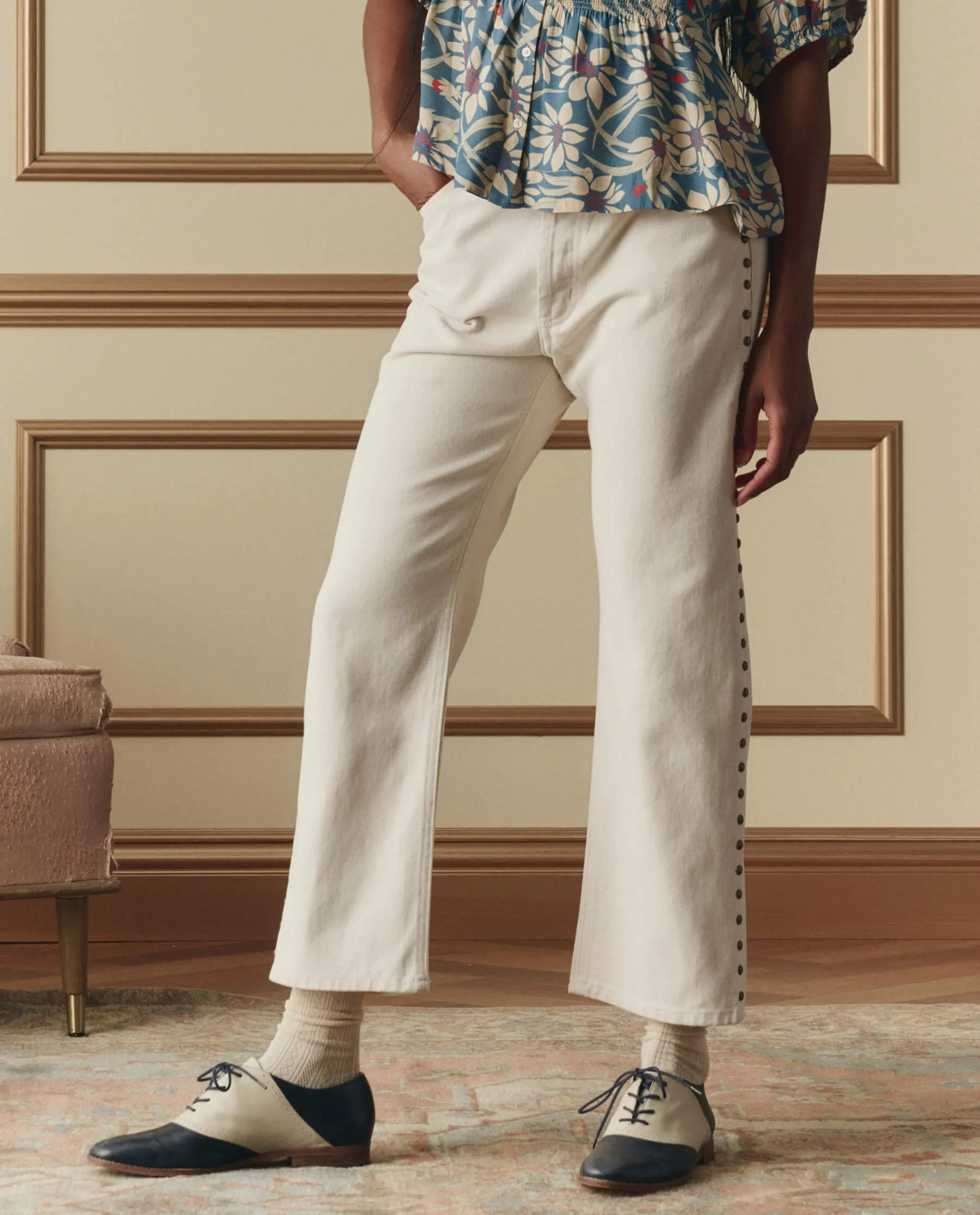 The Studded Wayne Jean. -- Natural sold by THE GREAT. product image thumbnail 2