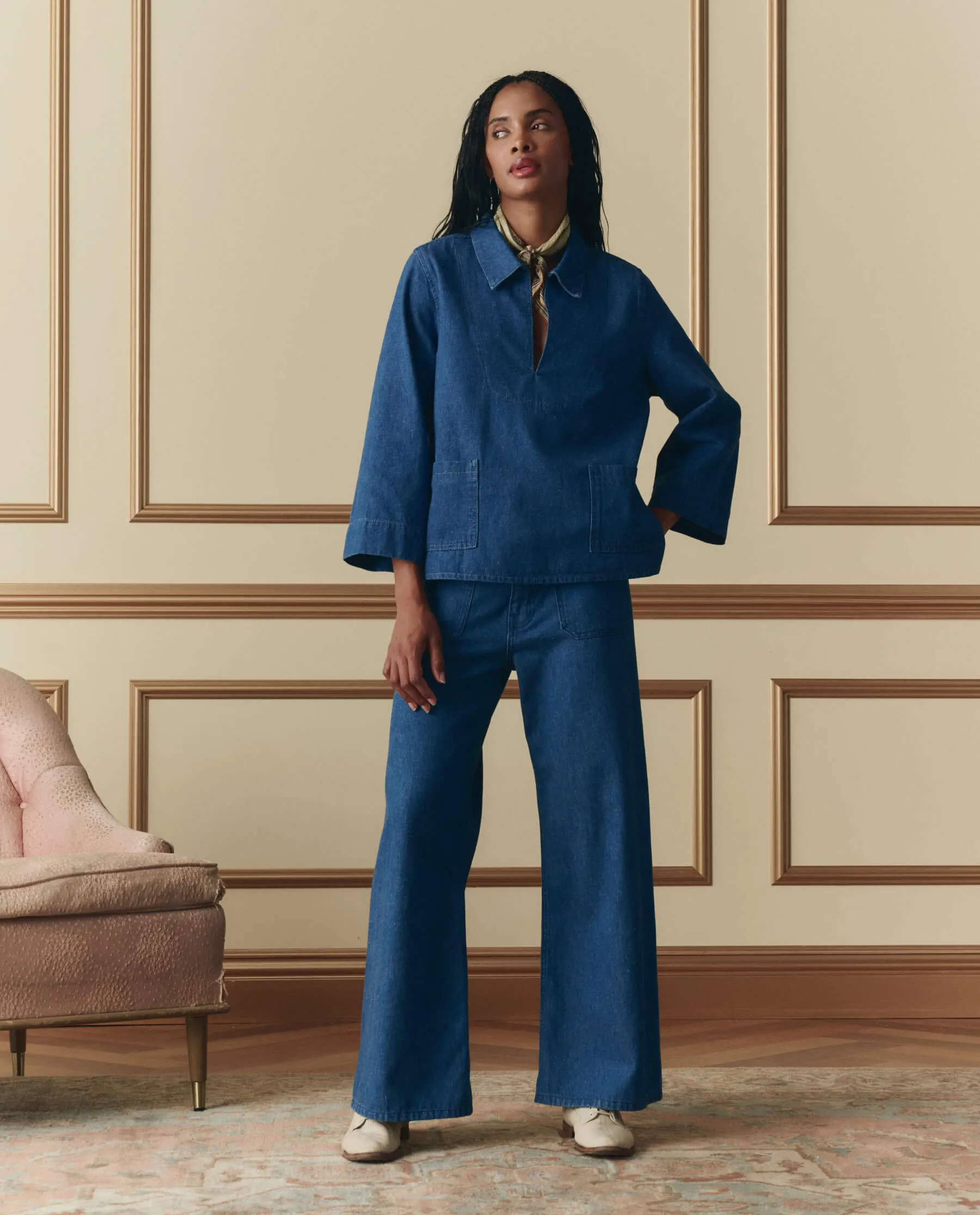 The Orchard Top. -- Harbor Wash sold by THE GREAT. product image thumbnail 2