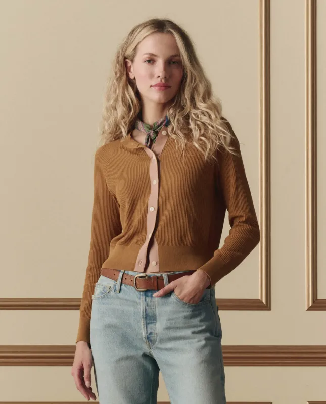 The Dainty Cardigan. -- Suntan made by THE GREAT.