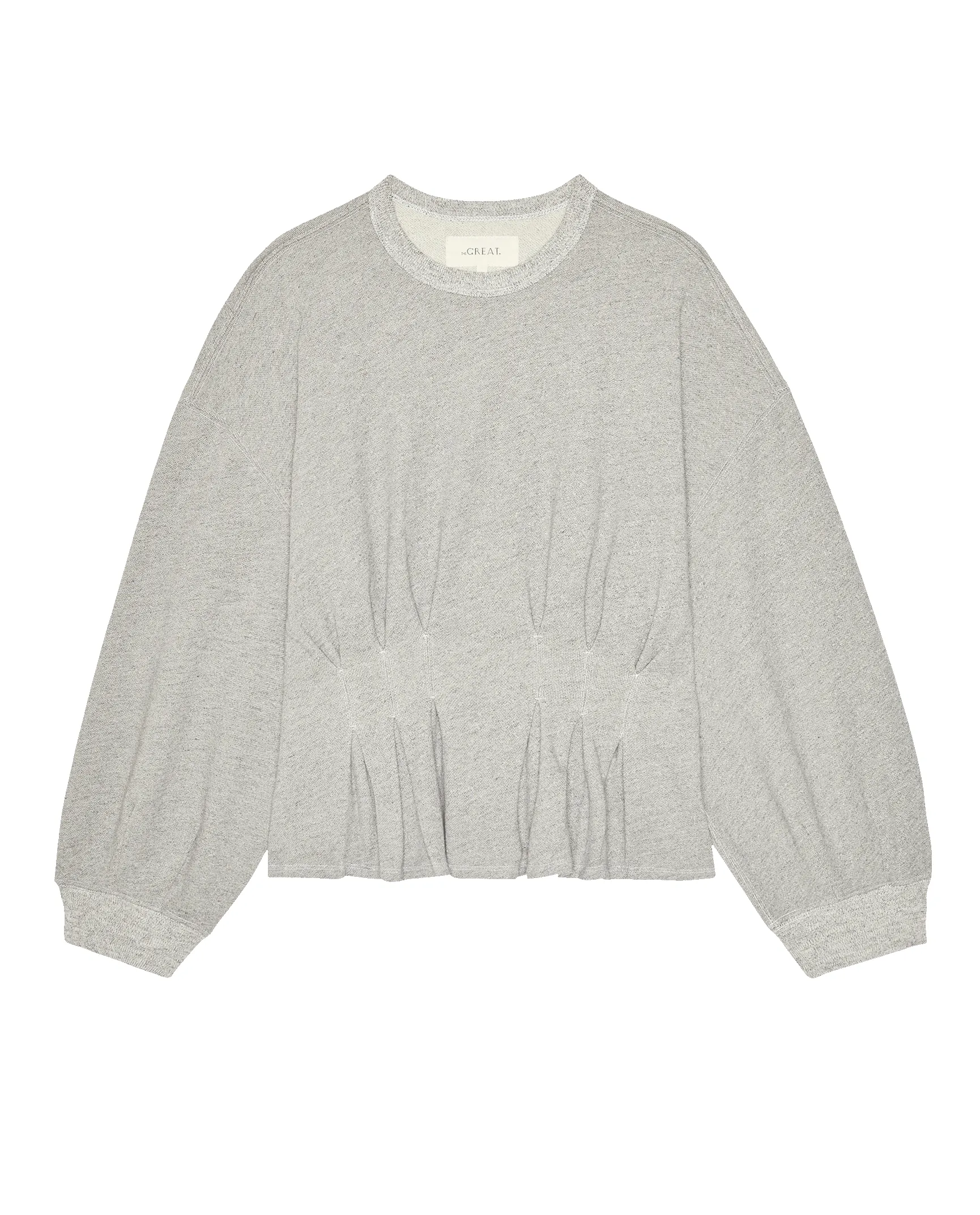 The Slouchy Corset Sweatshirt. -- Varsity Grey sold by THE GREAT. product image thumbnail 5