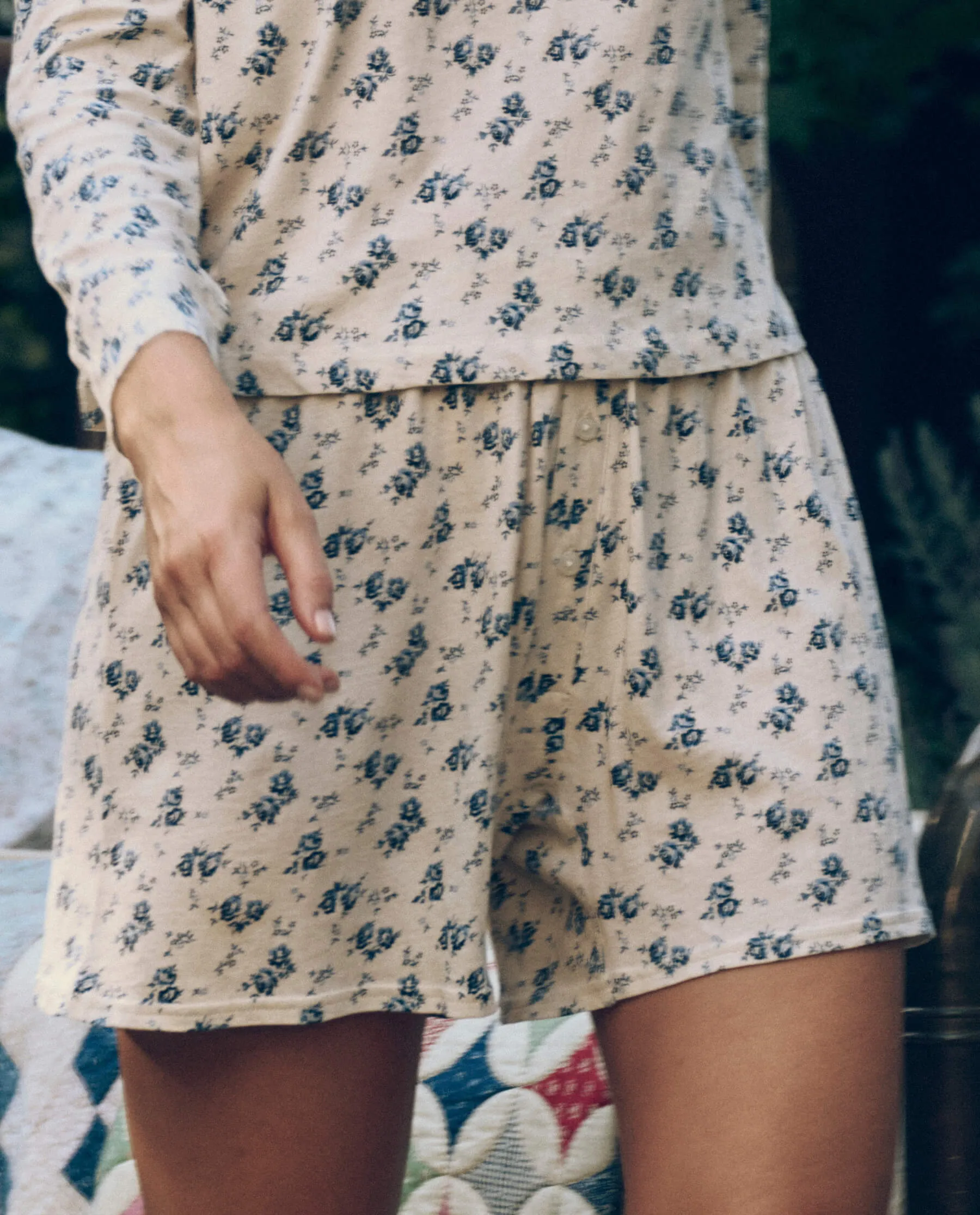 The Jersey Boxer Short. -- Indigo Rose sold by THE GREAT.