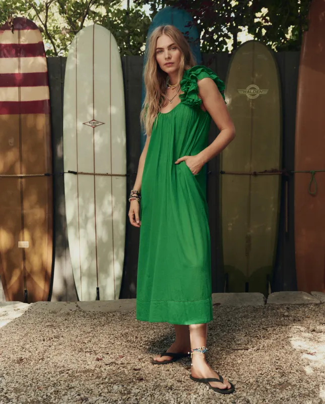 The Ruffle Coverup. -- Bright Sprig made by THE GREAT.