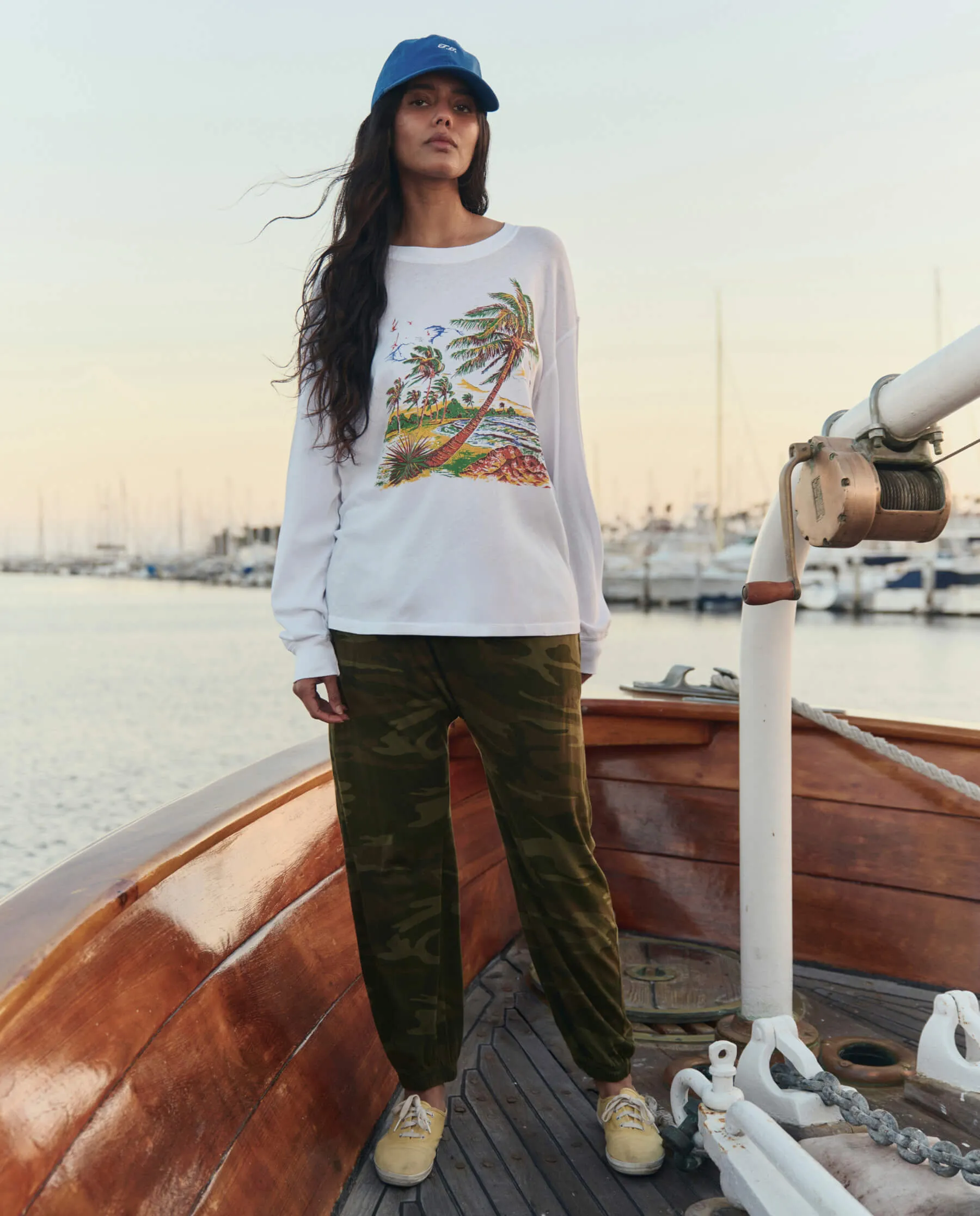 The Jersey Jogger Pant. -- Deep Woods Camo sold by THE GREAT. product image thumbnail 3