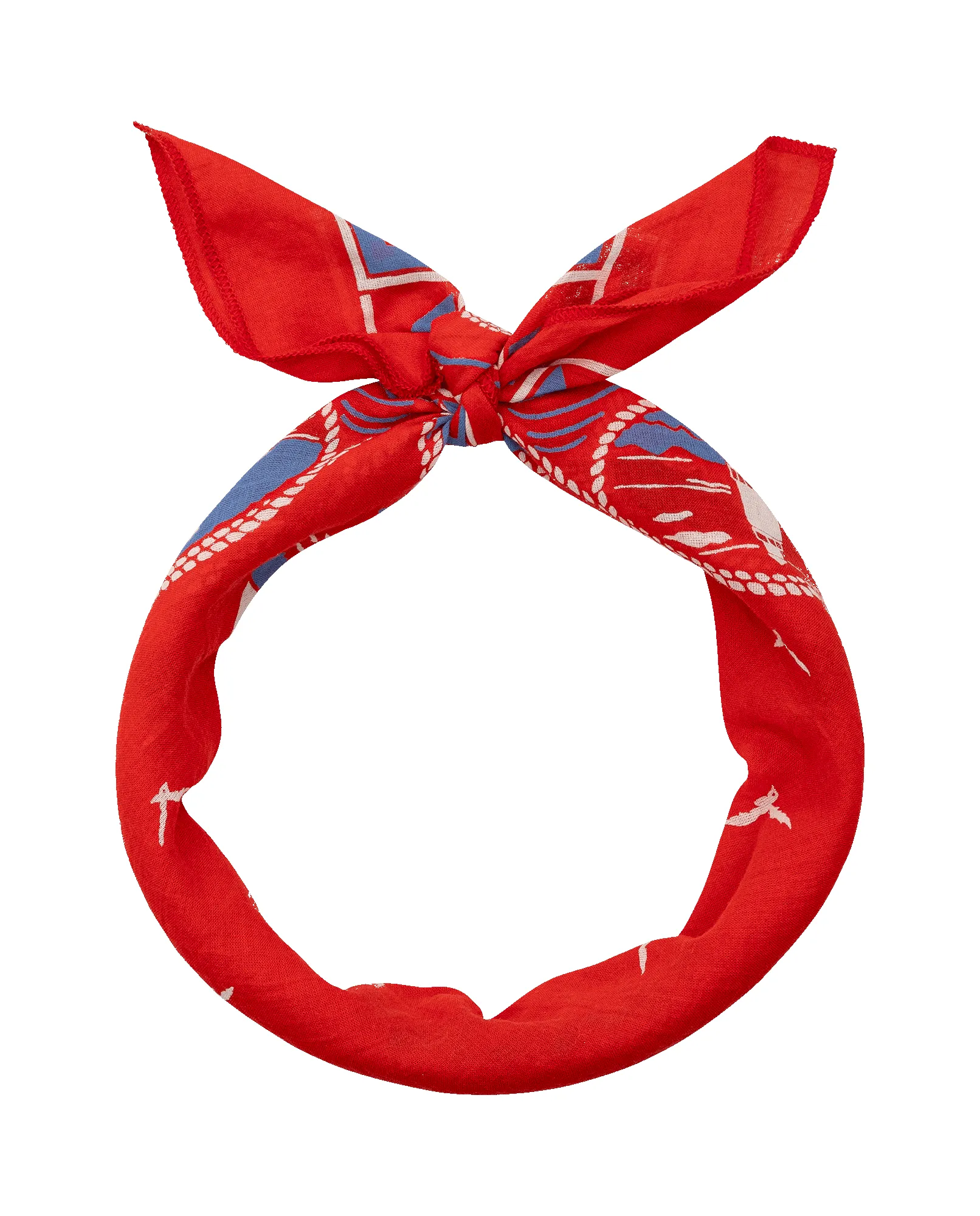 The Sailboat Bandana. -- Red sold by THE GREAT. product image thumbnail 3
