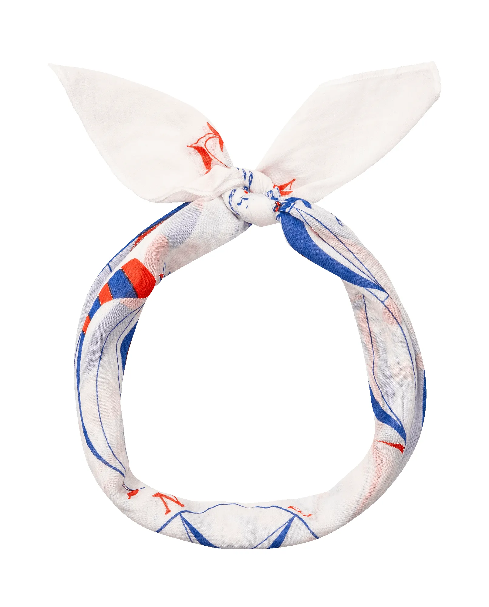 The Sailboat Bandana. -- White sold by THE GREAT. product image thumbnail 4
