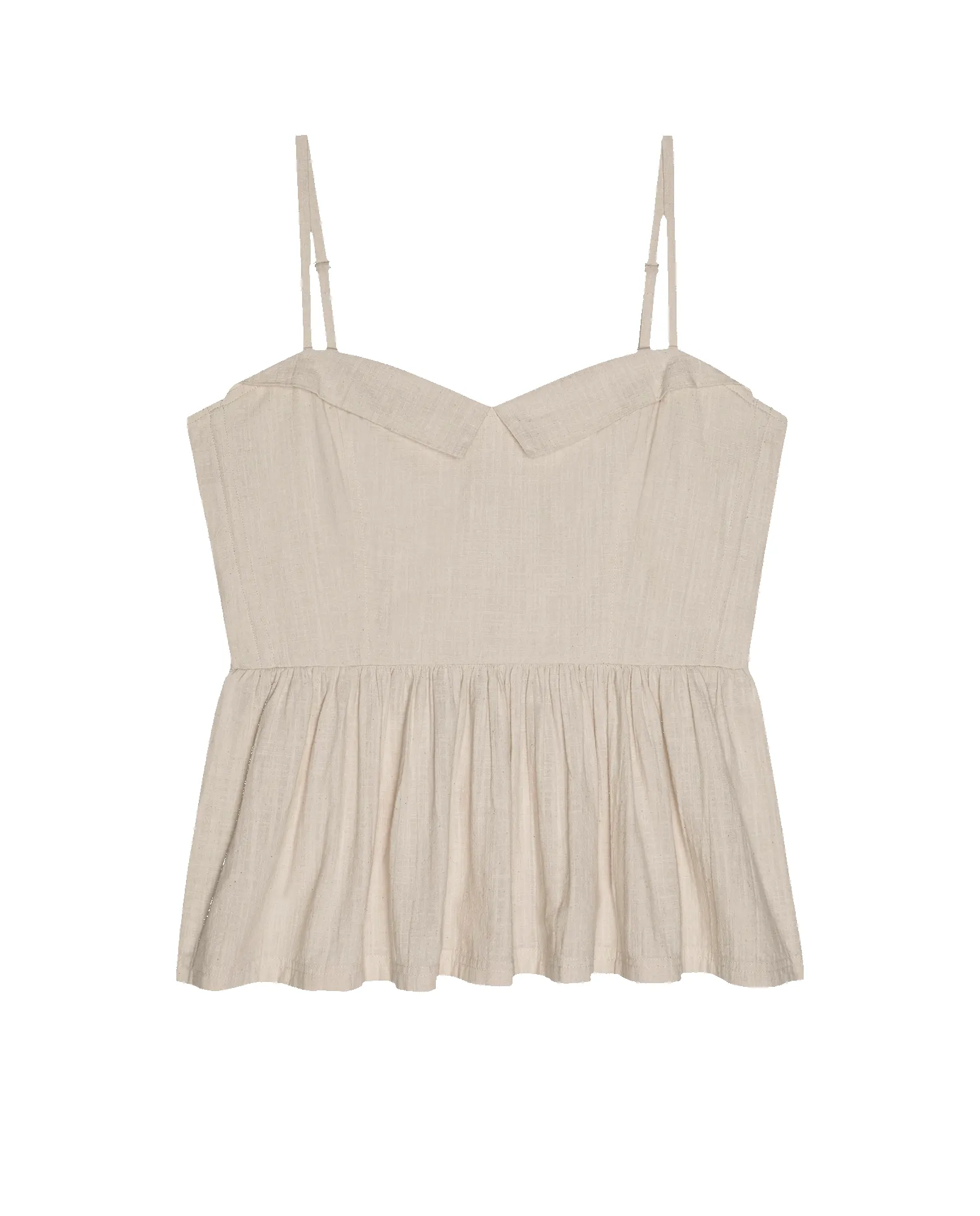 The Textured Verse Top. -- Natural sold by THE GREAT. product image thumbnail 5