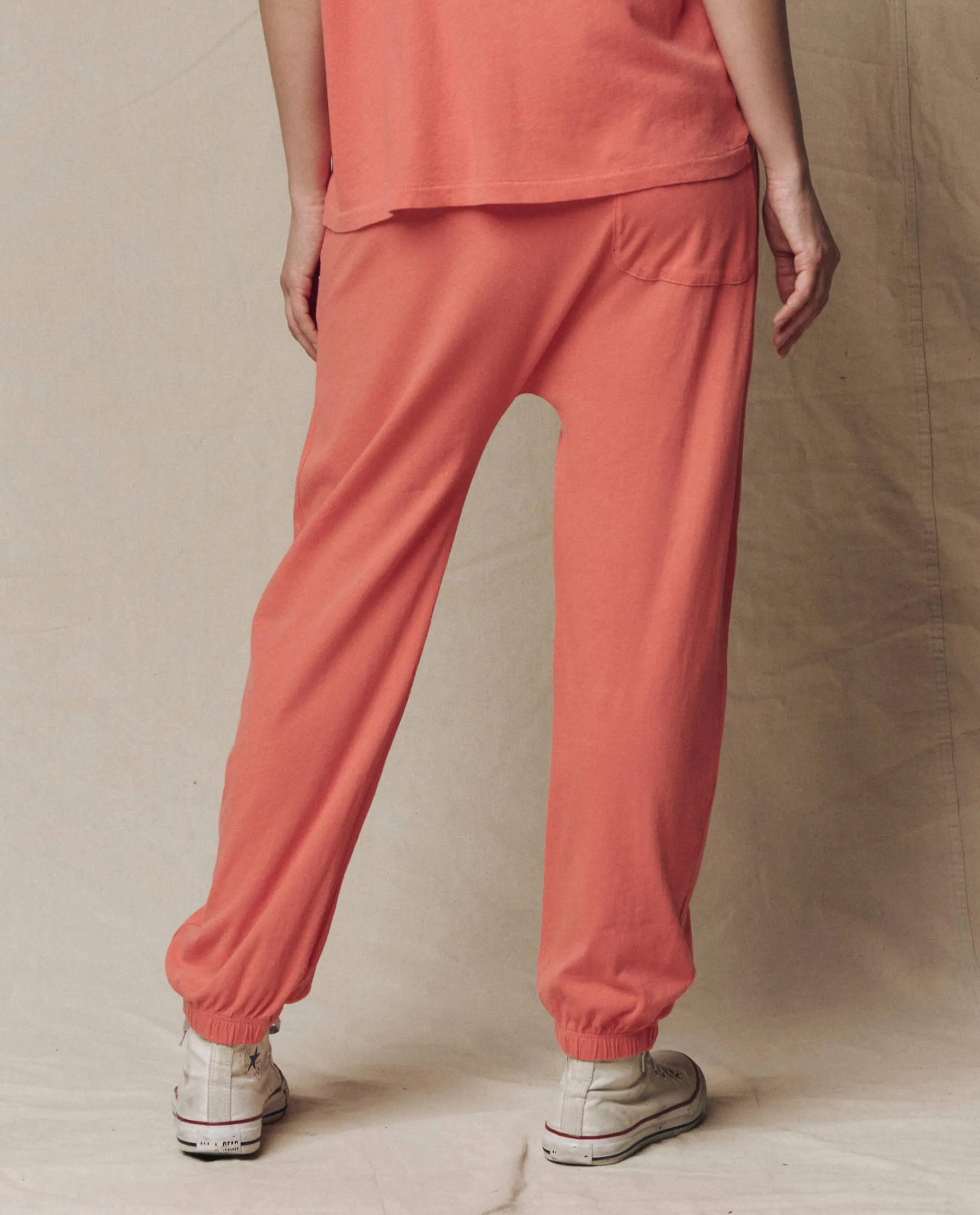 The Jersey Jogger Pant. -- Guava sold by THE GREAT. product image thumbnail 5