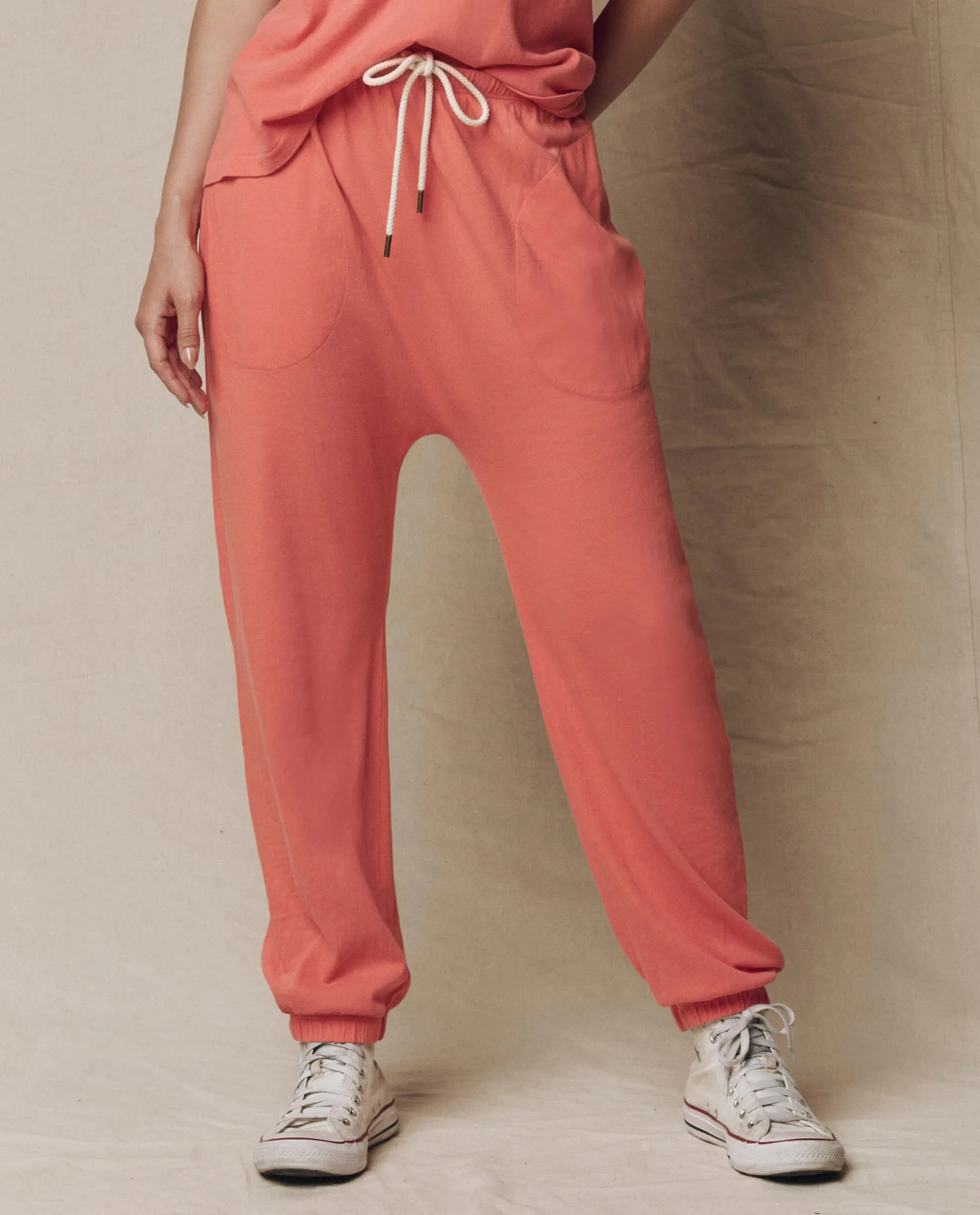 The Jersey Jogger Pant. -- Guava sold by THE GREAT. product image thumbnail 2