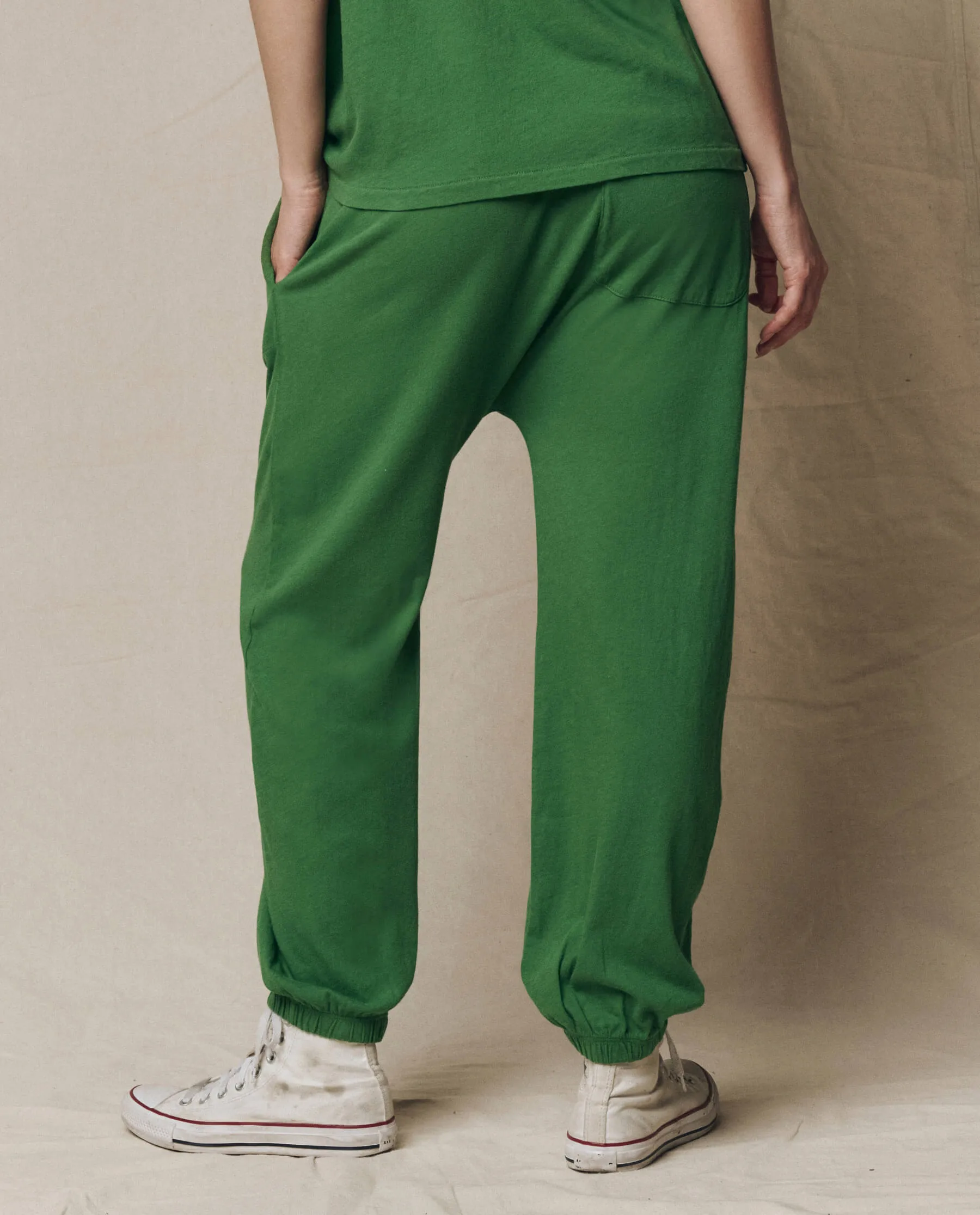 The Jersey Jogger Pant. -- Fennel sold by THE GREAT. product image thumbnail 3