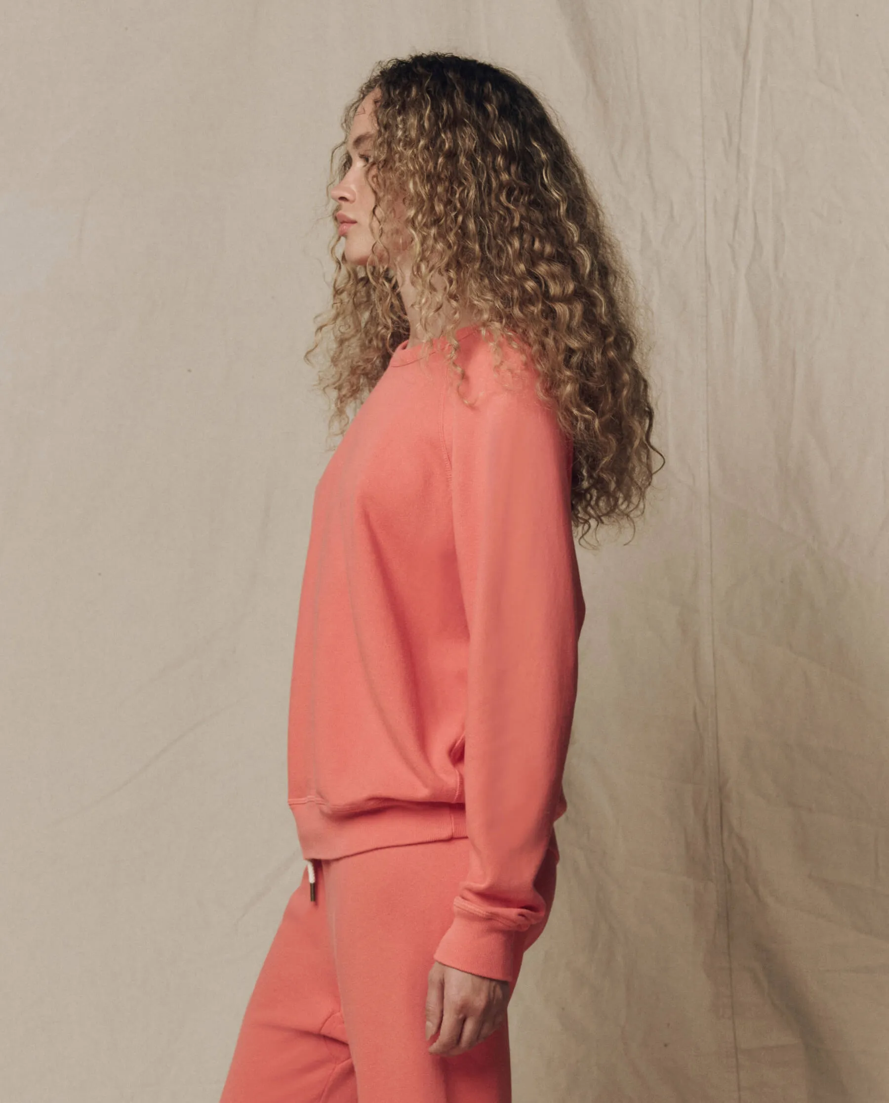 The College Sweatshirt. Solid -- Guava sold by THE GREAT. product image thumbnail 4
