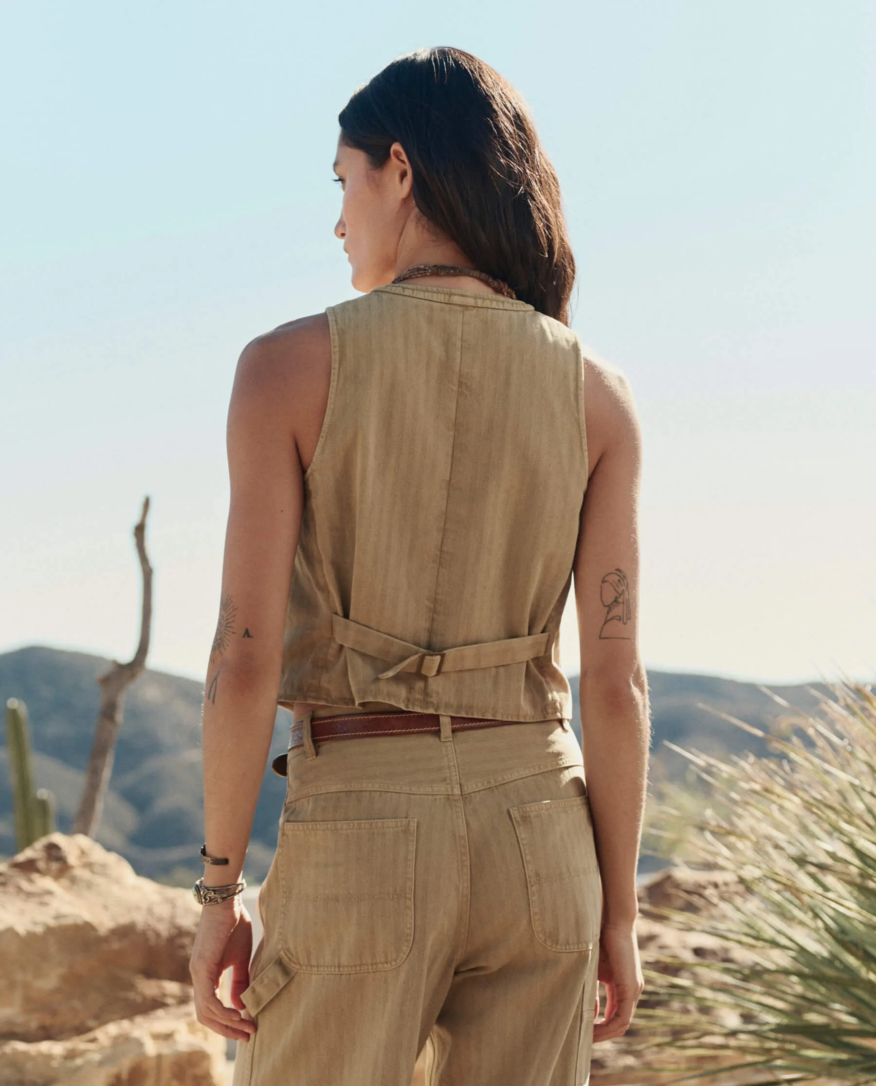 The Suit Vest. -- Golden Sand sold by THE GREAT. product image thumbnail 4