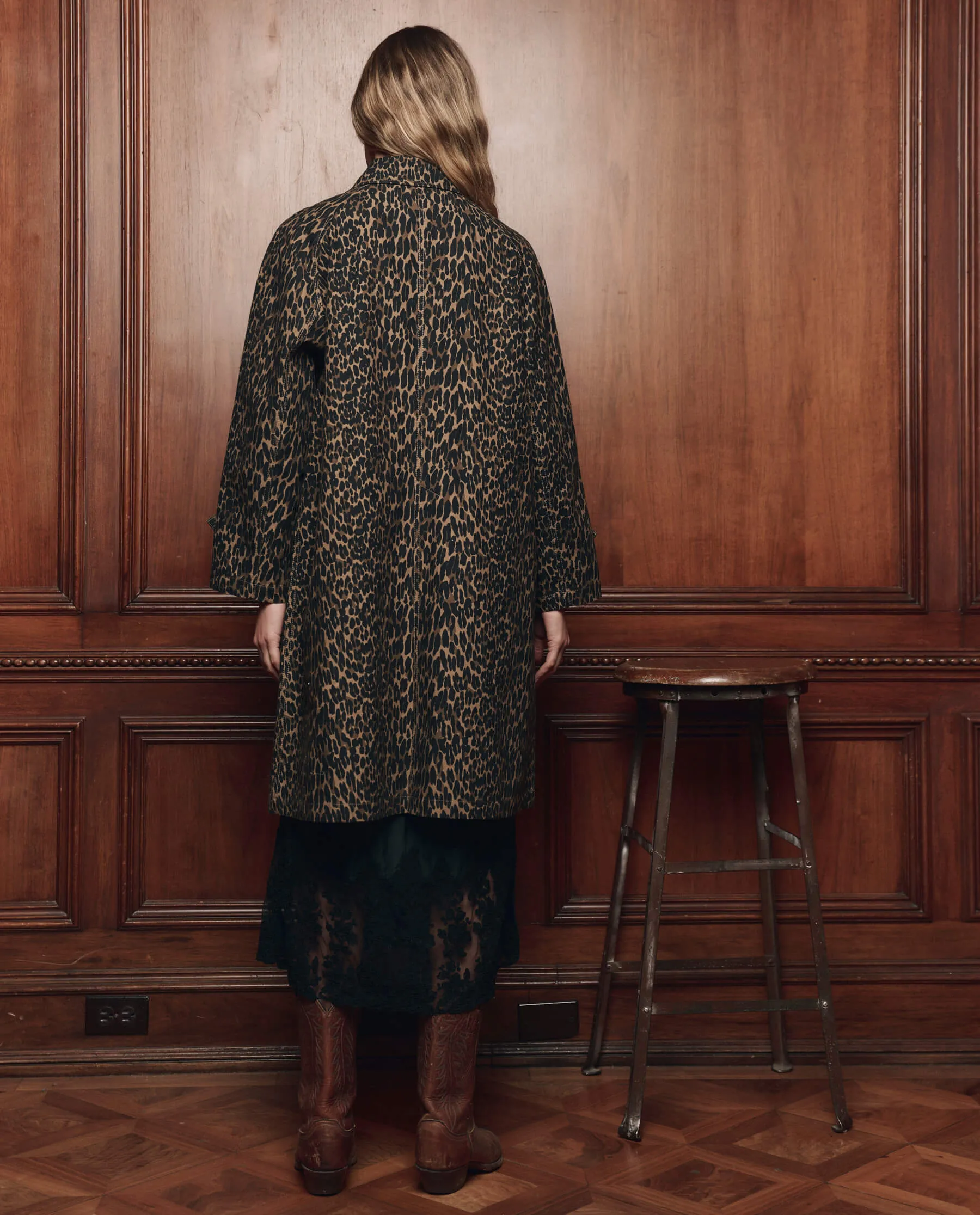 The Trench Coat. -- Dark Leopard sold by THE GREAT. product image thumbnail 5