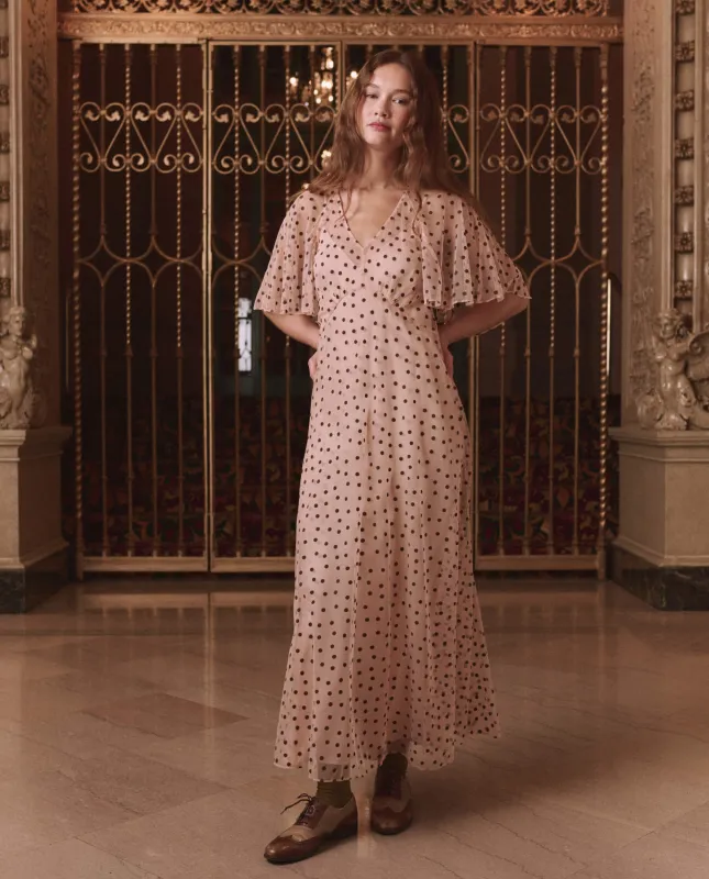 The Festal Dress. -- Pink Dot made by THE GREAT.