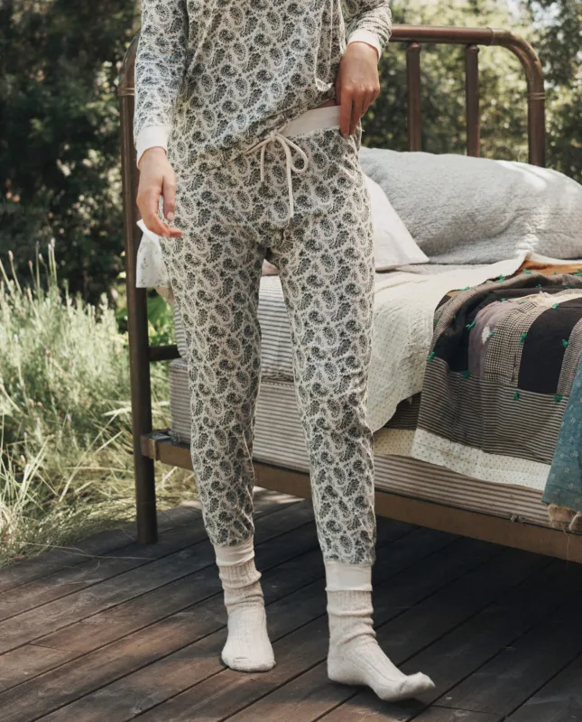 The Long John. -- Washed White With Pine Vintage Paisley made by THE GREAT.